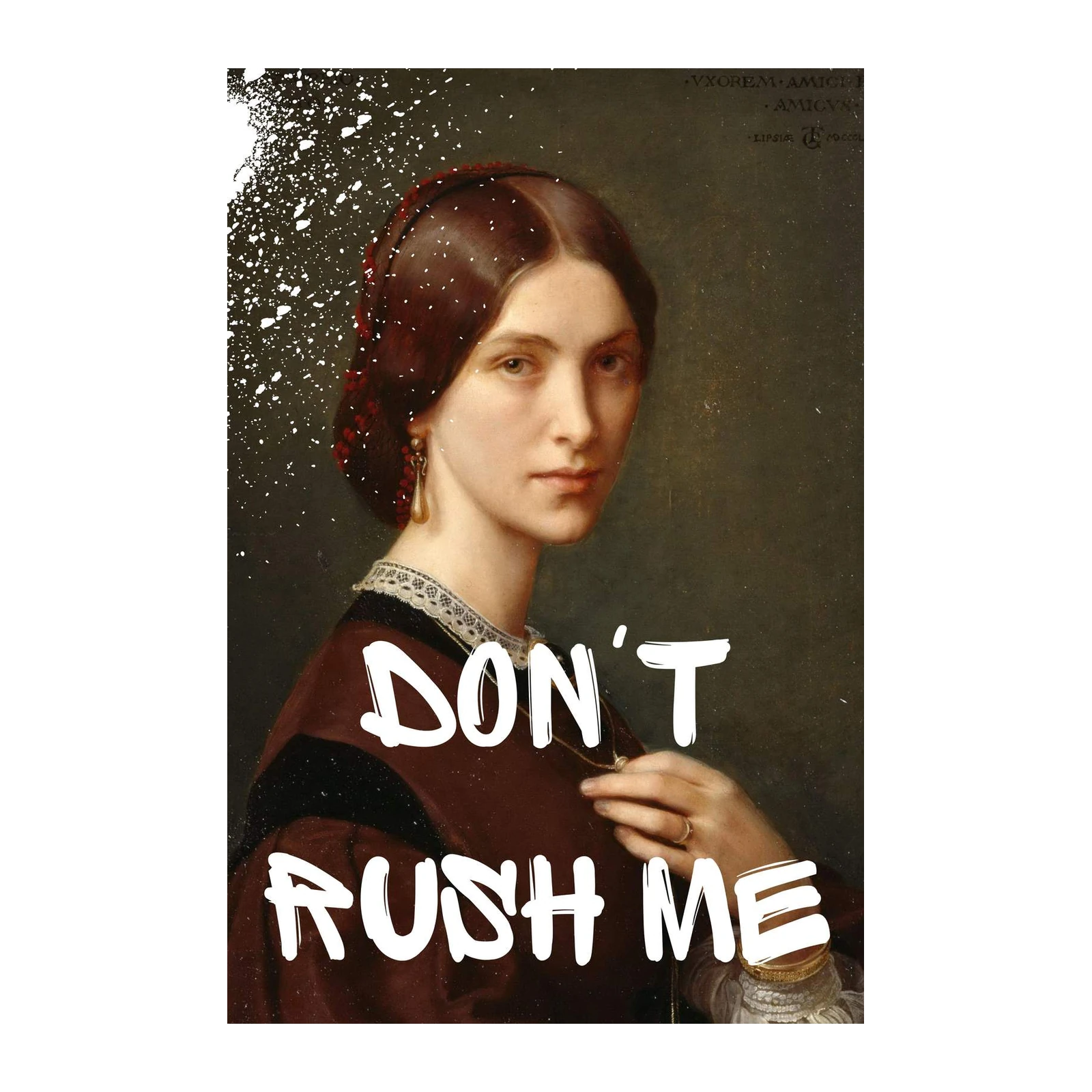 Victorian Portrait 'Don't Rush Me' Wall Art