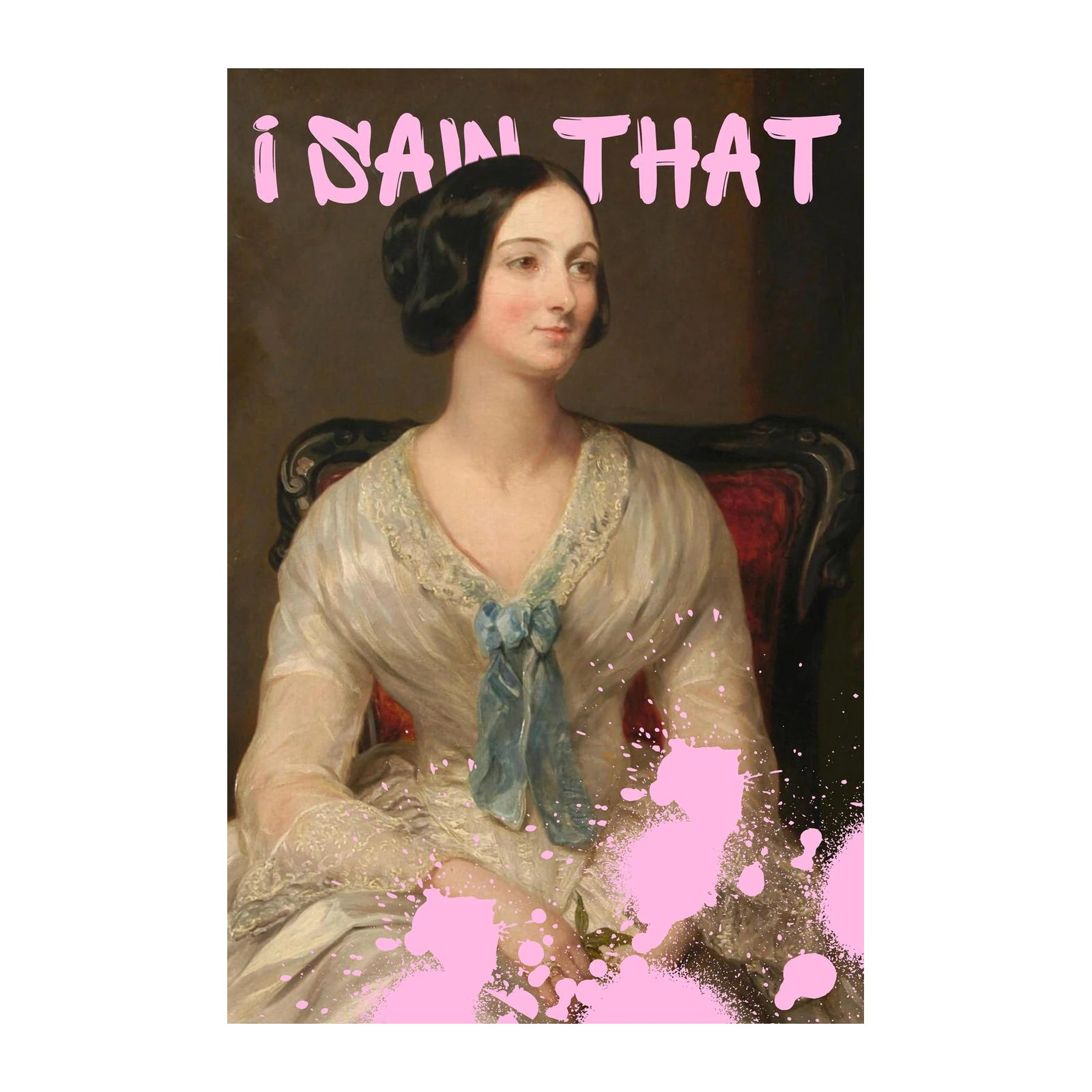 Vintage Lady "I Saw That" Pop Art Wall Art