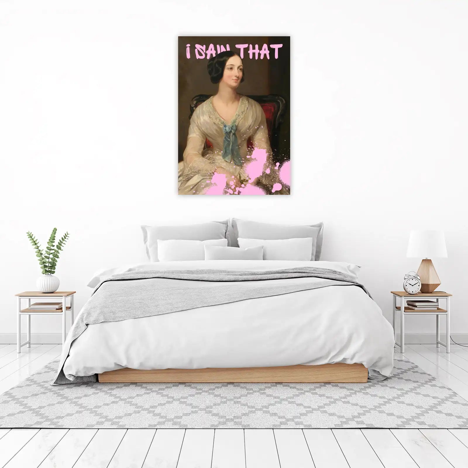 Vintage Lady "I Saw That" Pop Art Wall Art