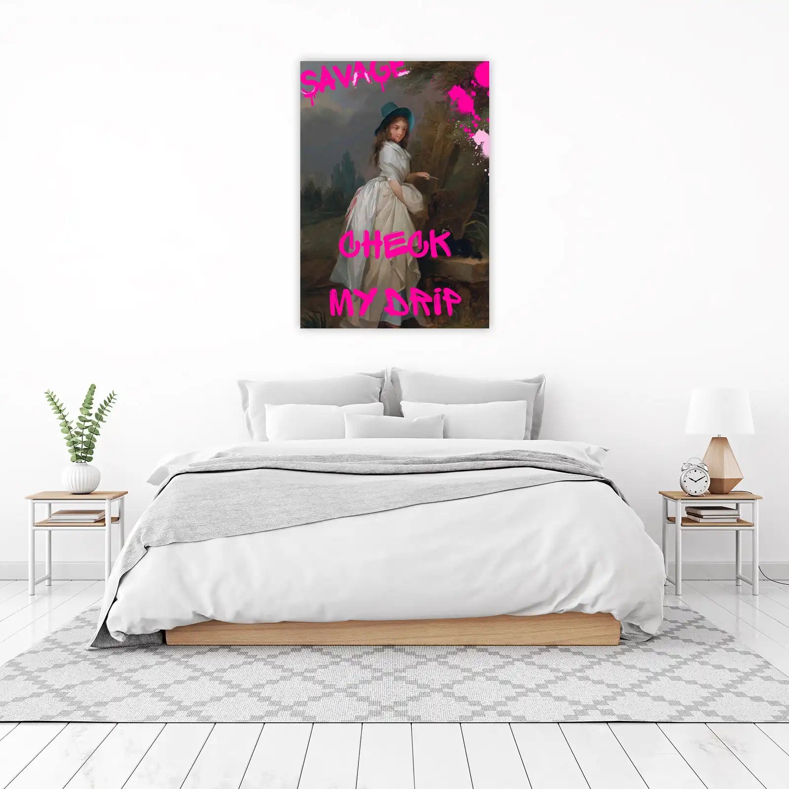 Savage Drip Classic Girl Wall Art