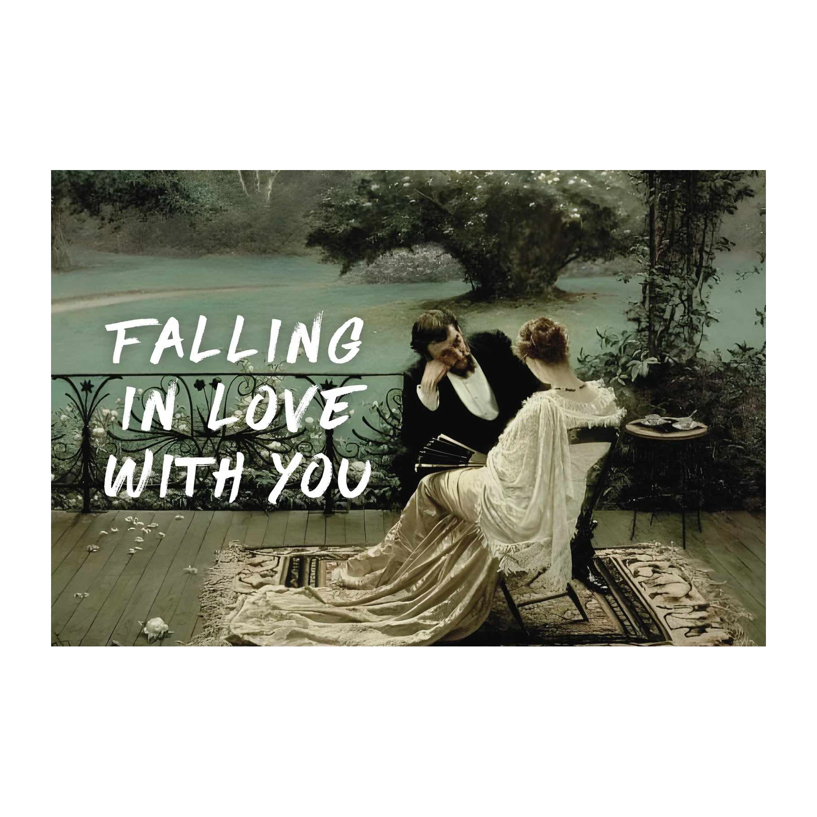 Romantic Couple "Falling in Love" Wall Art