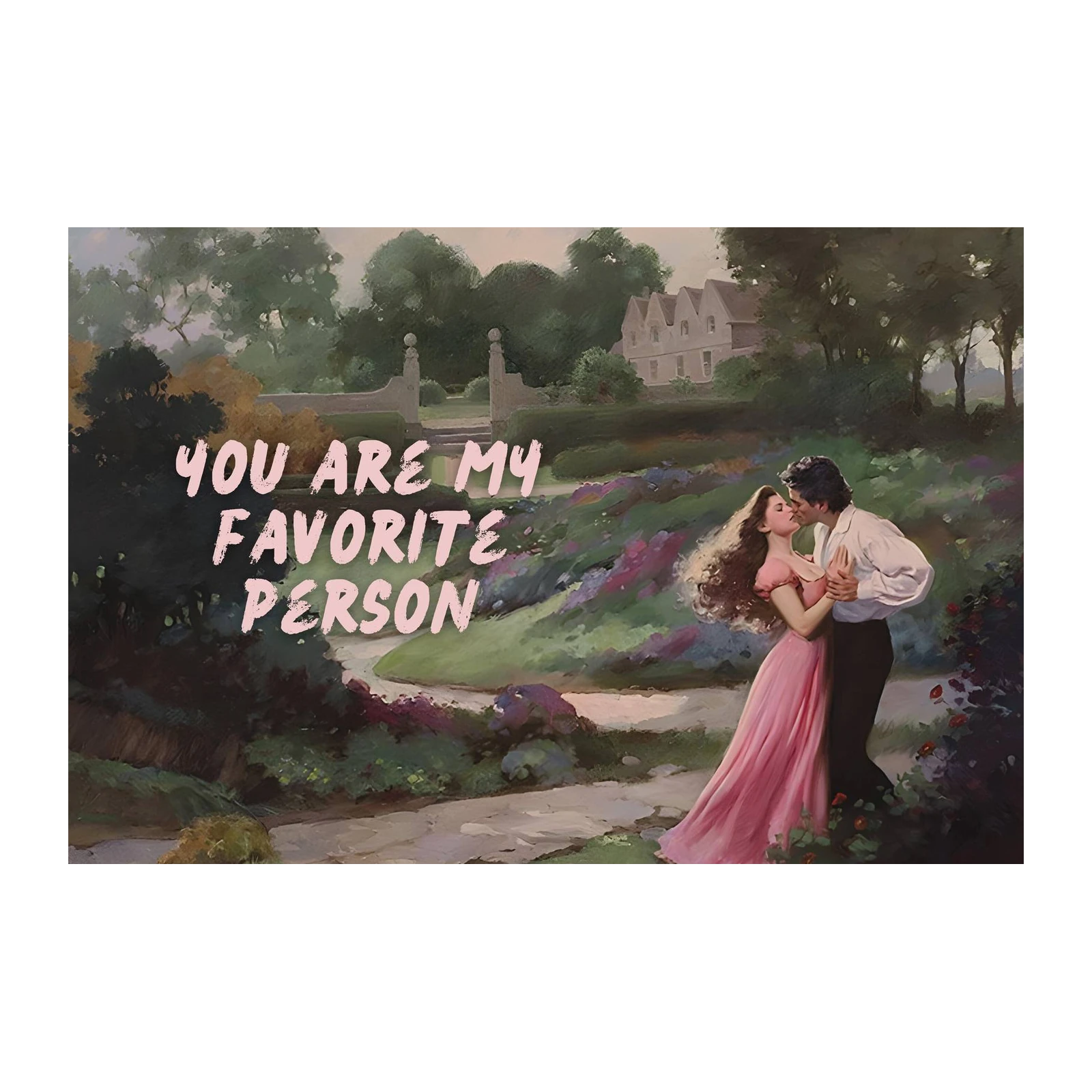 Romantic Couple Garden Wall Art