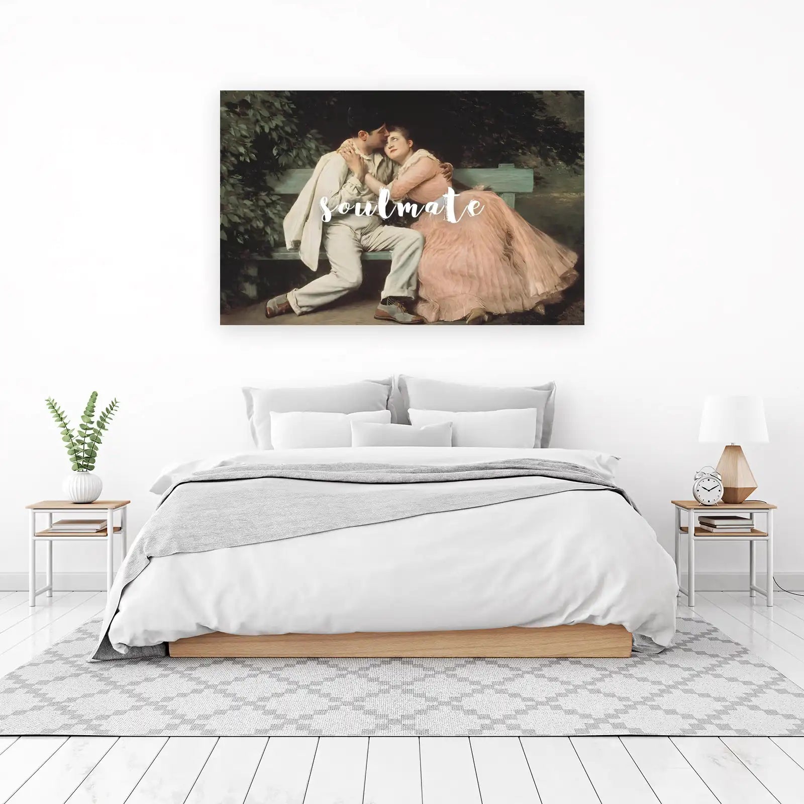Romantic Couple Soulmate Wall Art