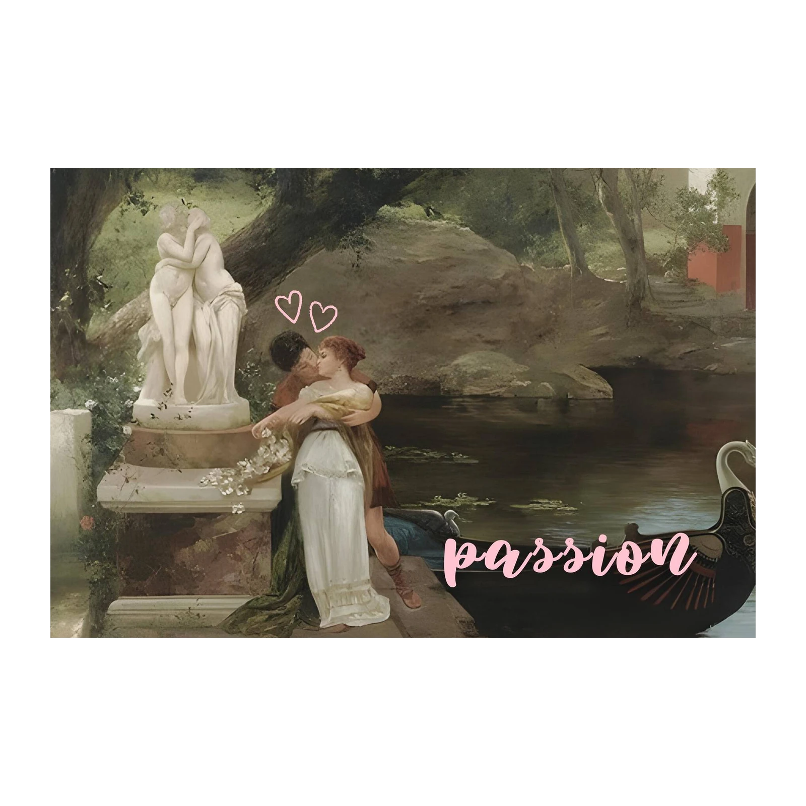 Romantic Embrace Wall Art - Love Art