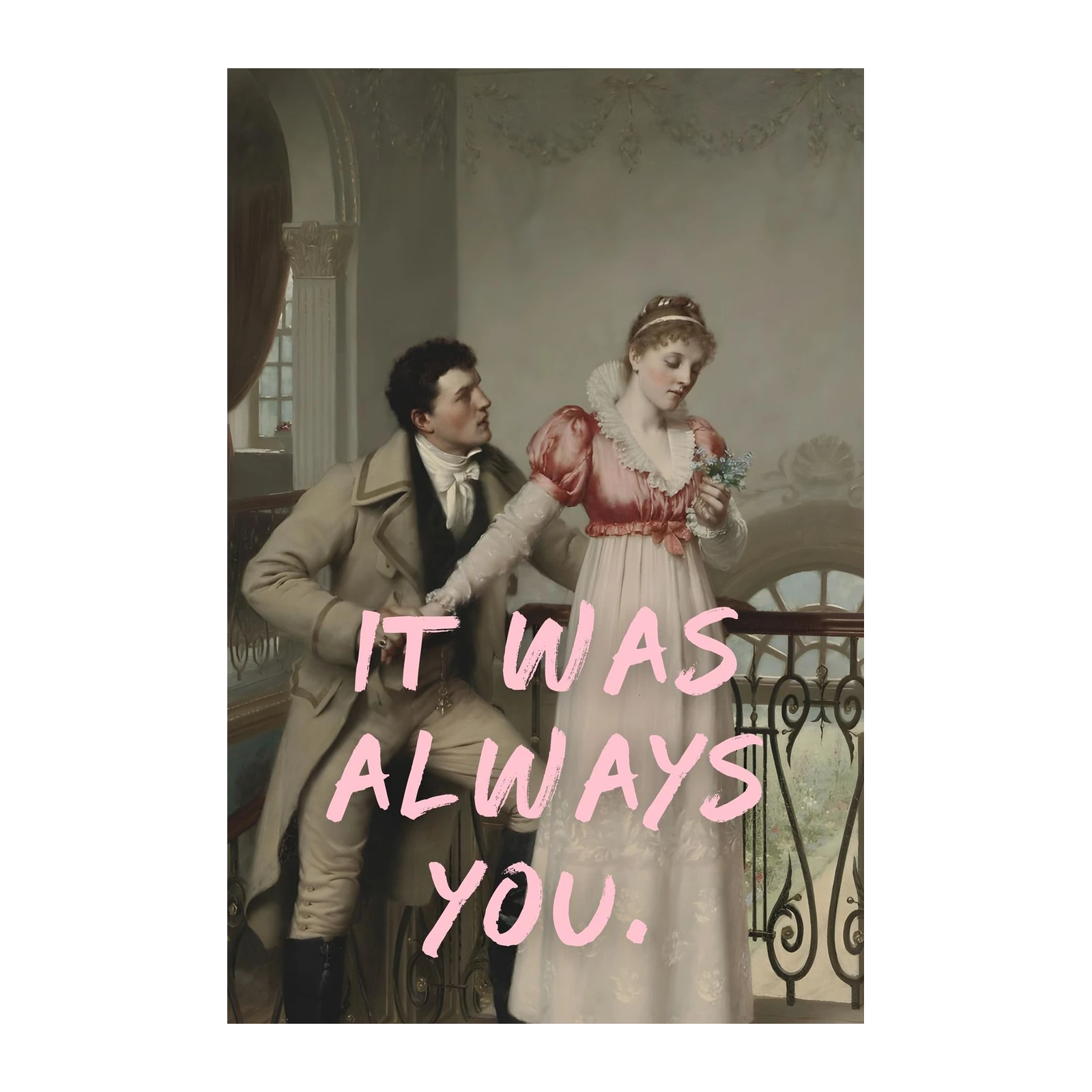 Romantic Couple "It Was Always You" Wall Art