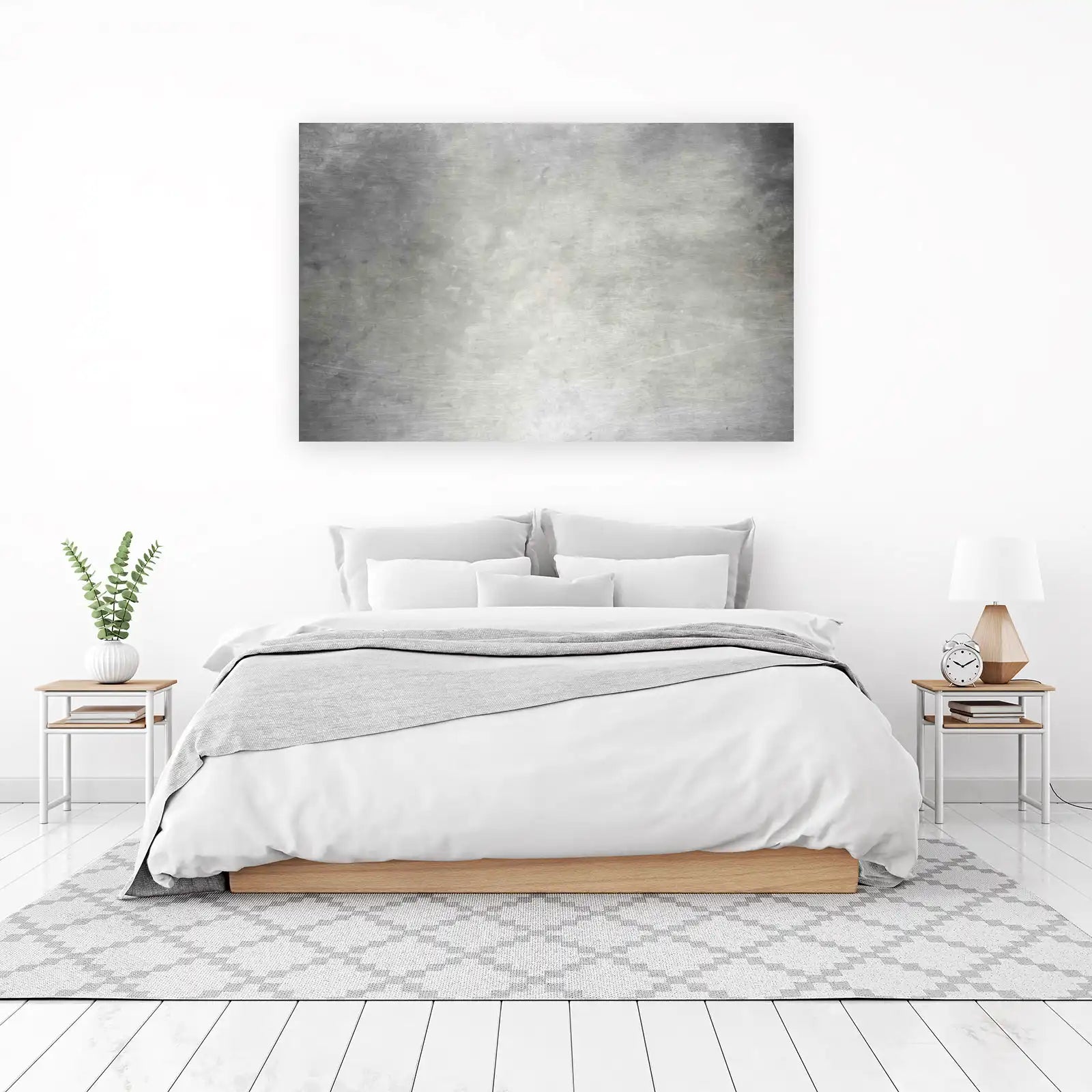 Modern Brushed Metal Texture Wall Art