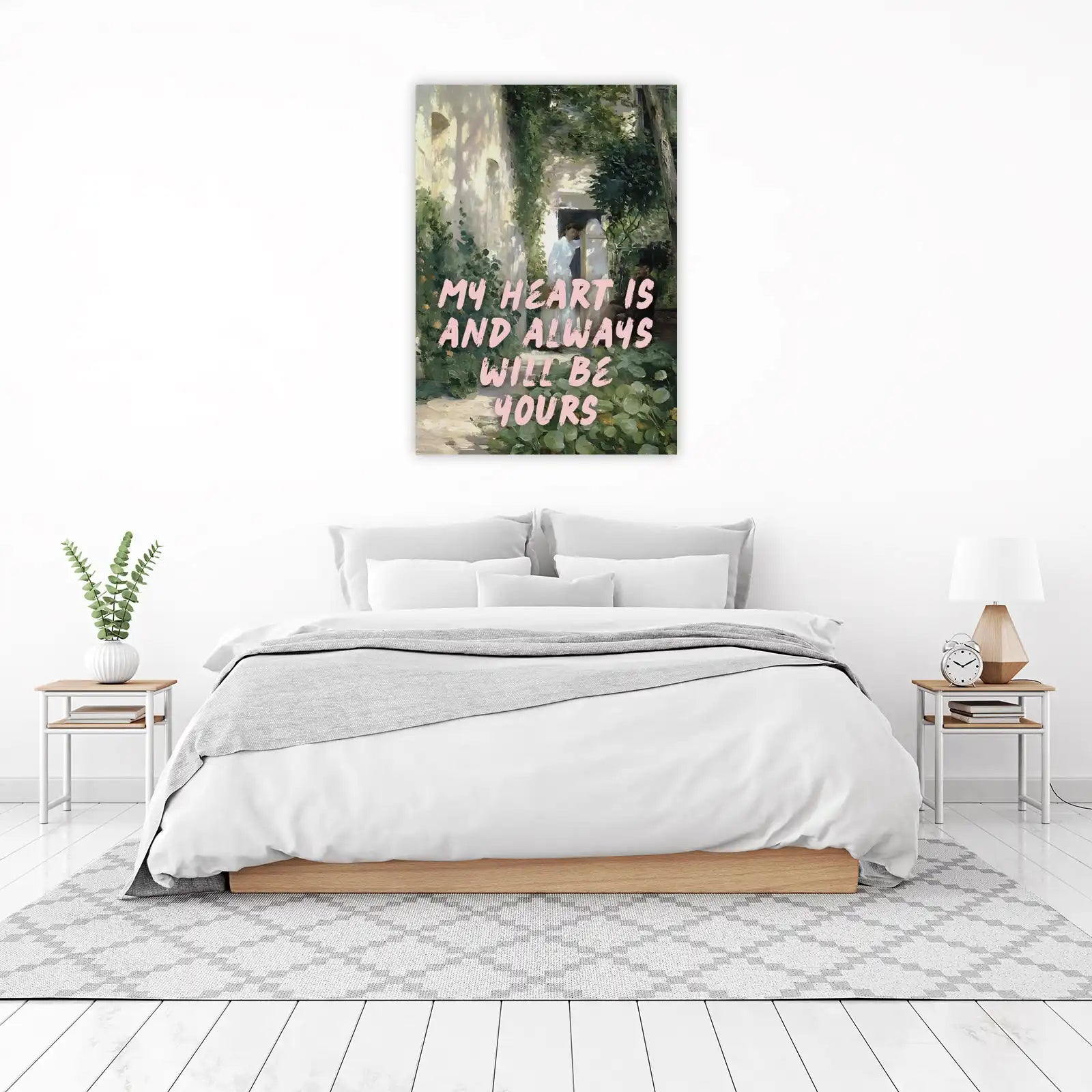 Romantic Garden Love Quote Wall Art
