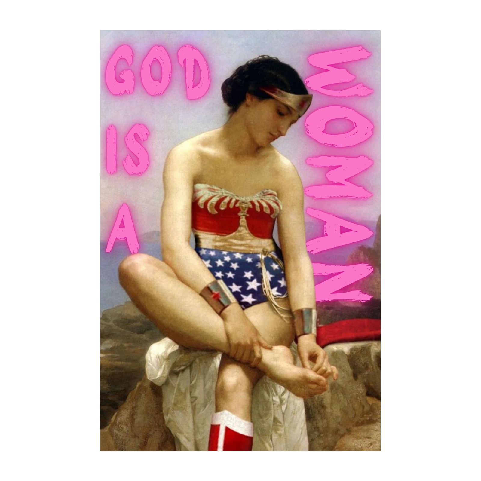 Wonder Woman "God is a Woman" Wall Art
