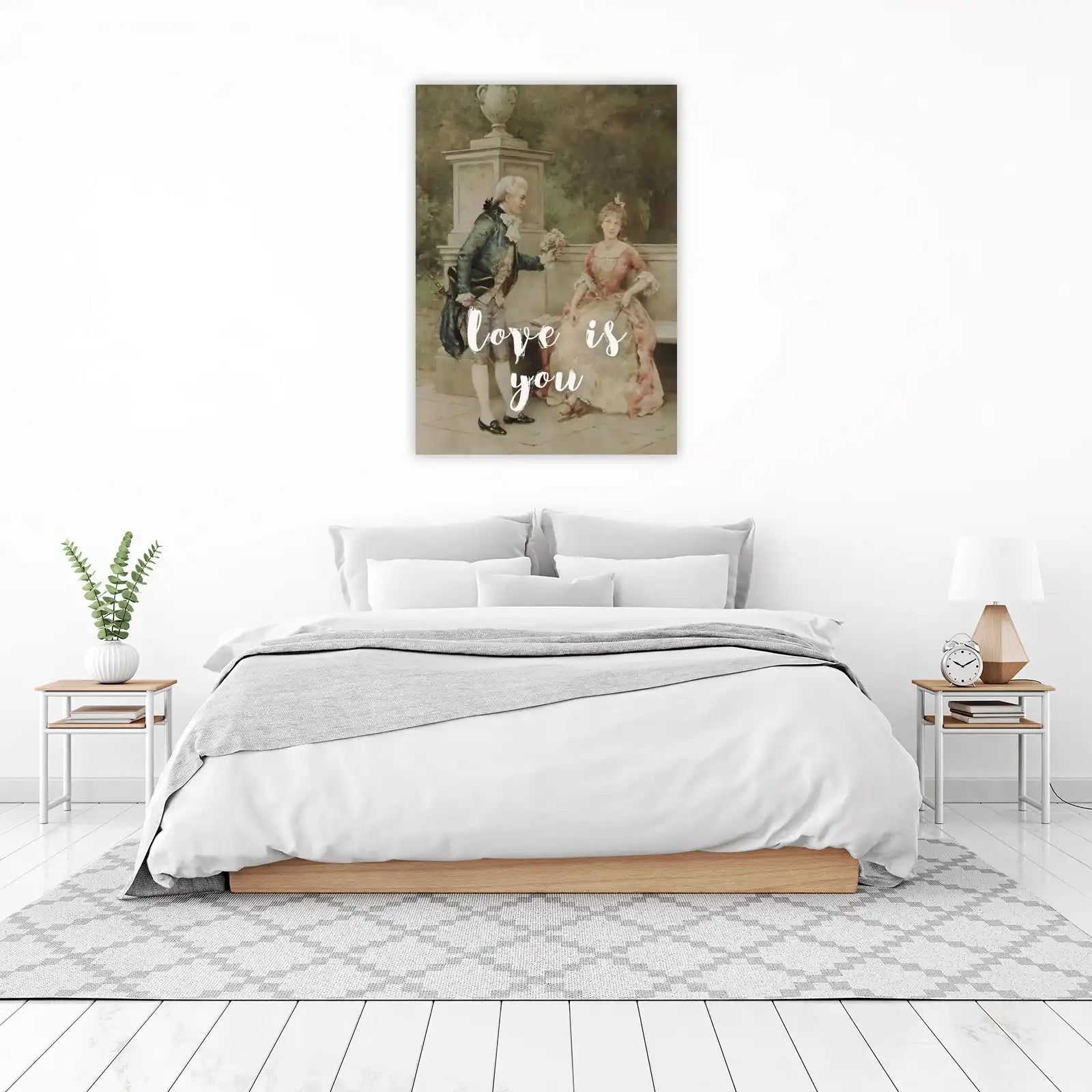Romantic Vintage Couple Love Wall Art