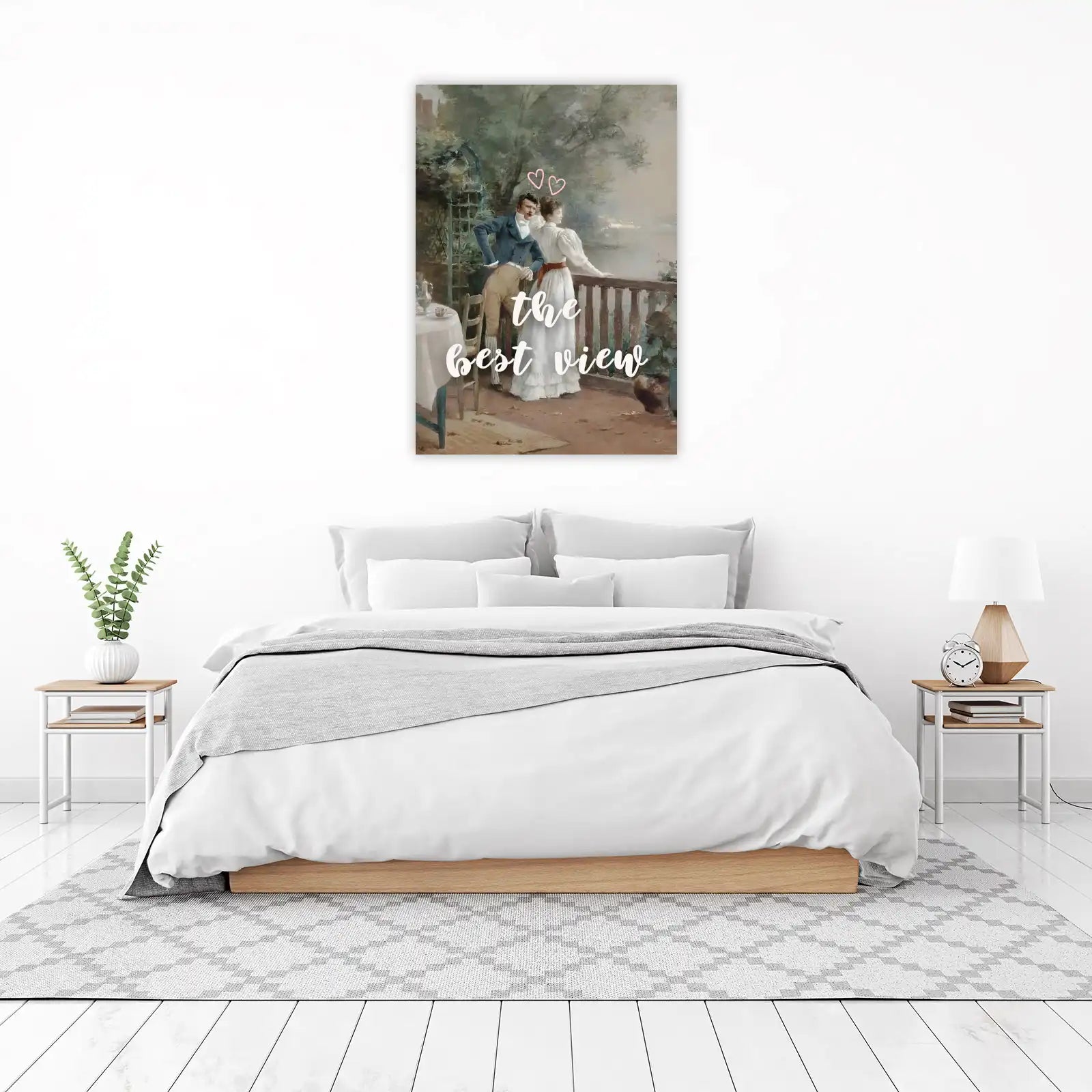 Vintage Romantic Couple "Best View" Wall Art