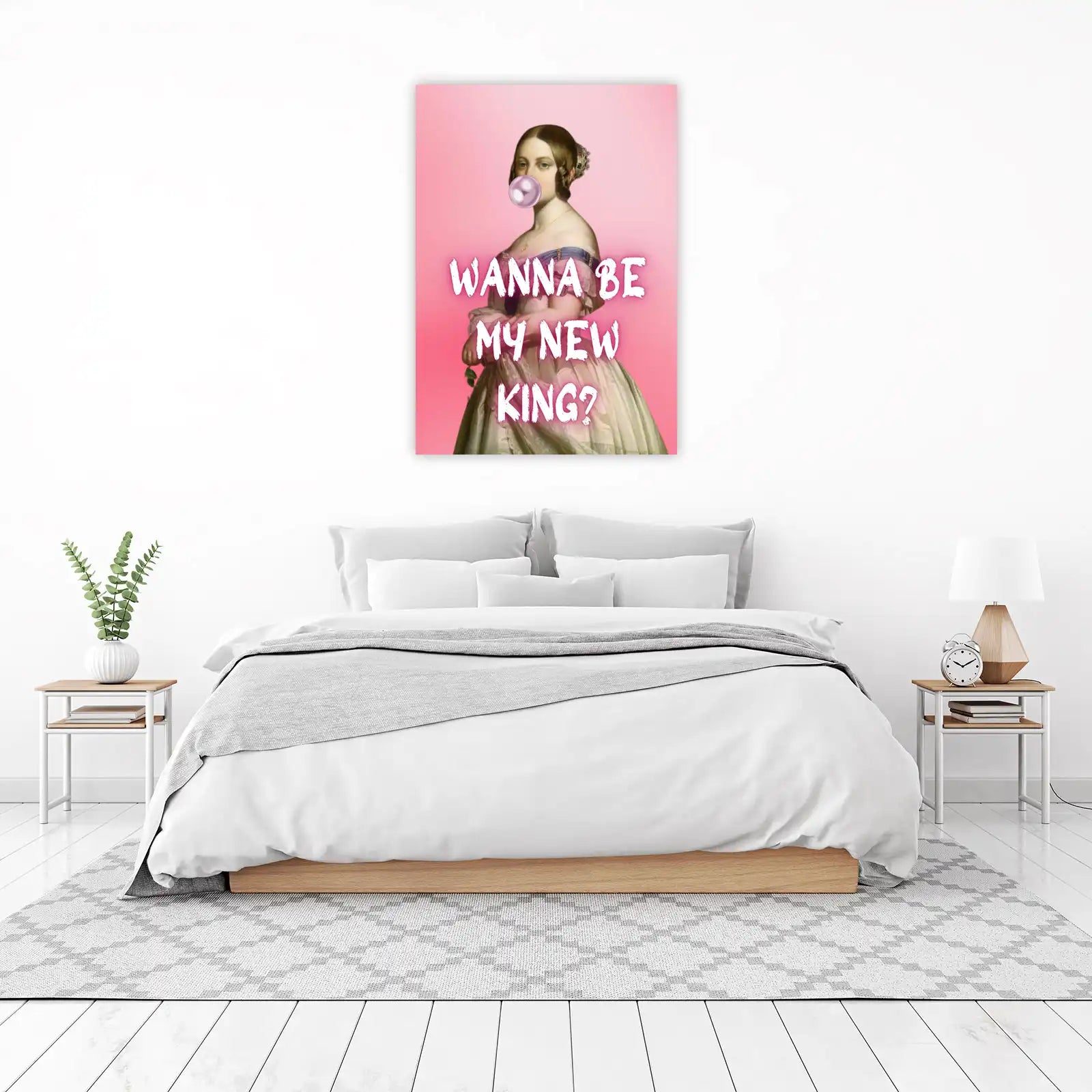 Victorian Queen Bubble Gum Pop Art Wall Art