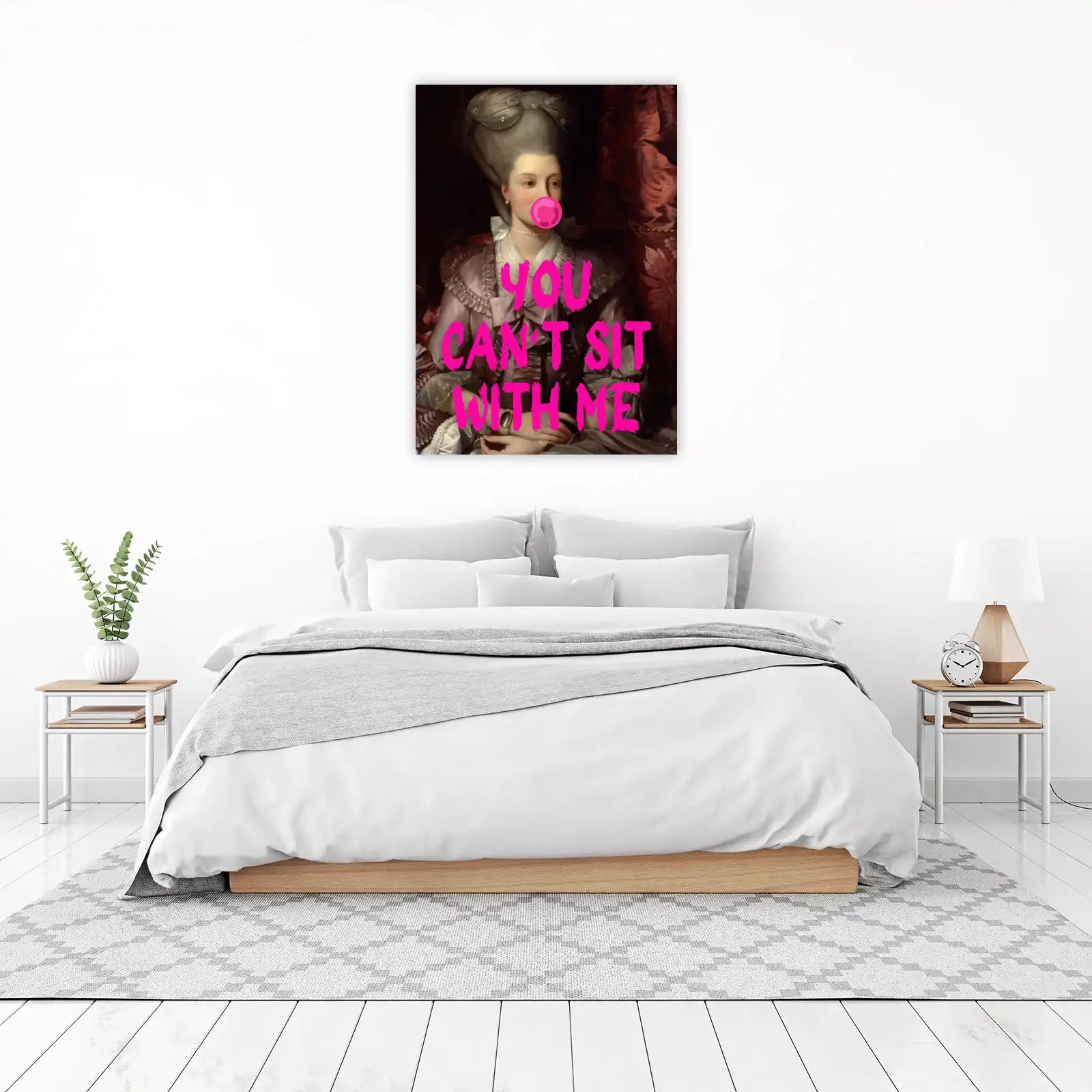 Regal Rebel Bubblegum Portrait Wall Art