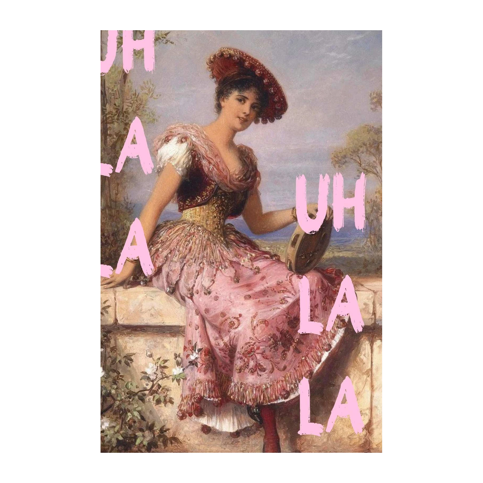 Victorian Ballerina "Uh La La" Wall Art
