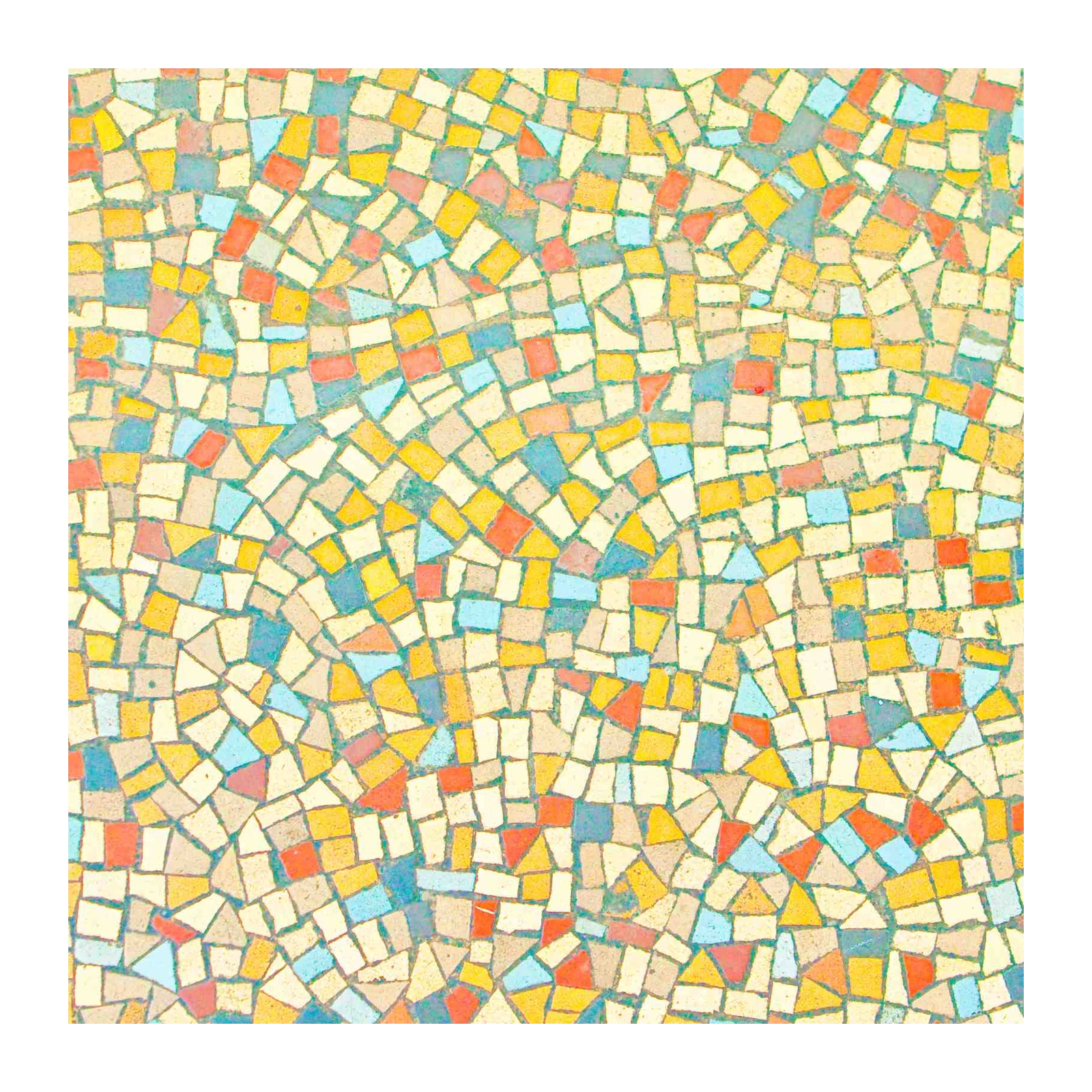 Vibrant Mosaic Tile Pattern Wall Art