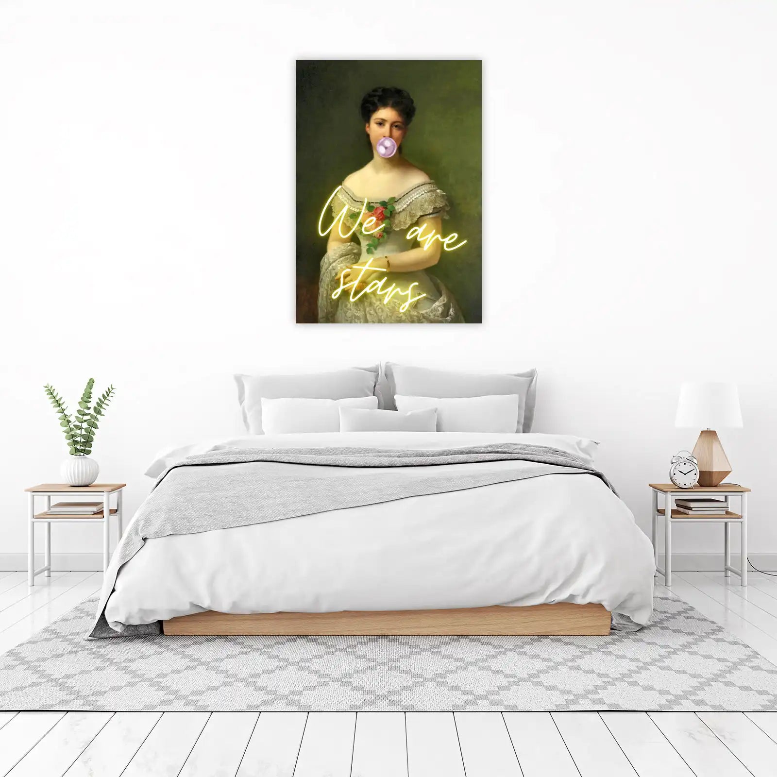 Victorian Lady Bubblegum "We Are Stars" Wall Art