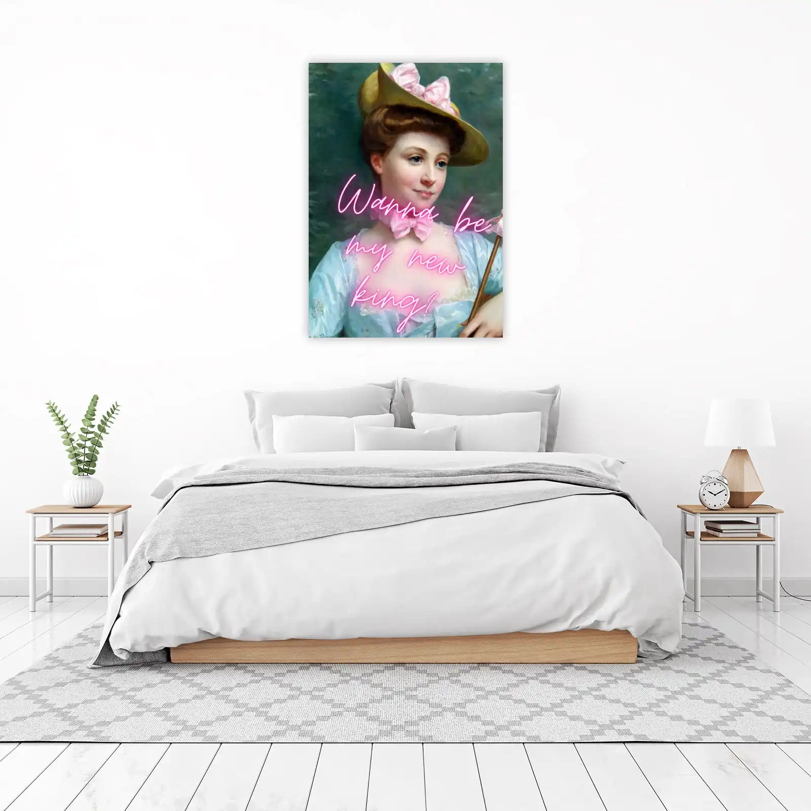 Victorian Lady "Wanna be my new king?" Wall Art