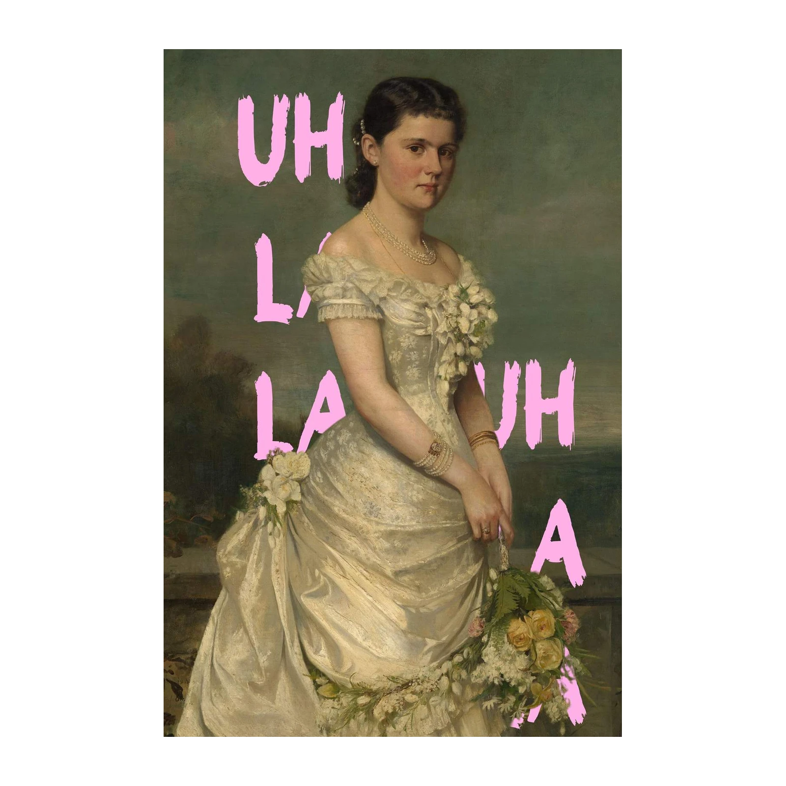 Uh La La Vintage Portrait Wall Art