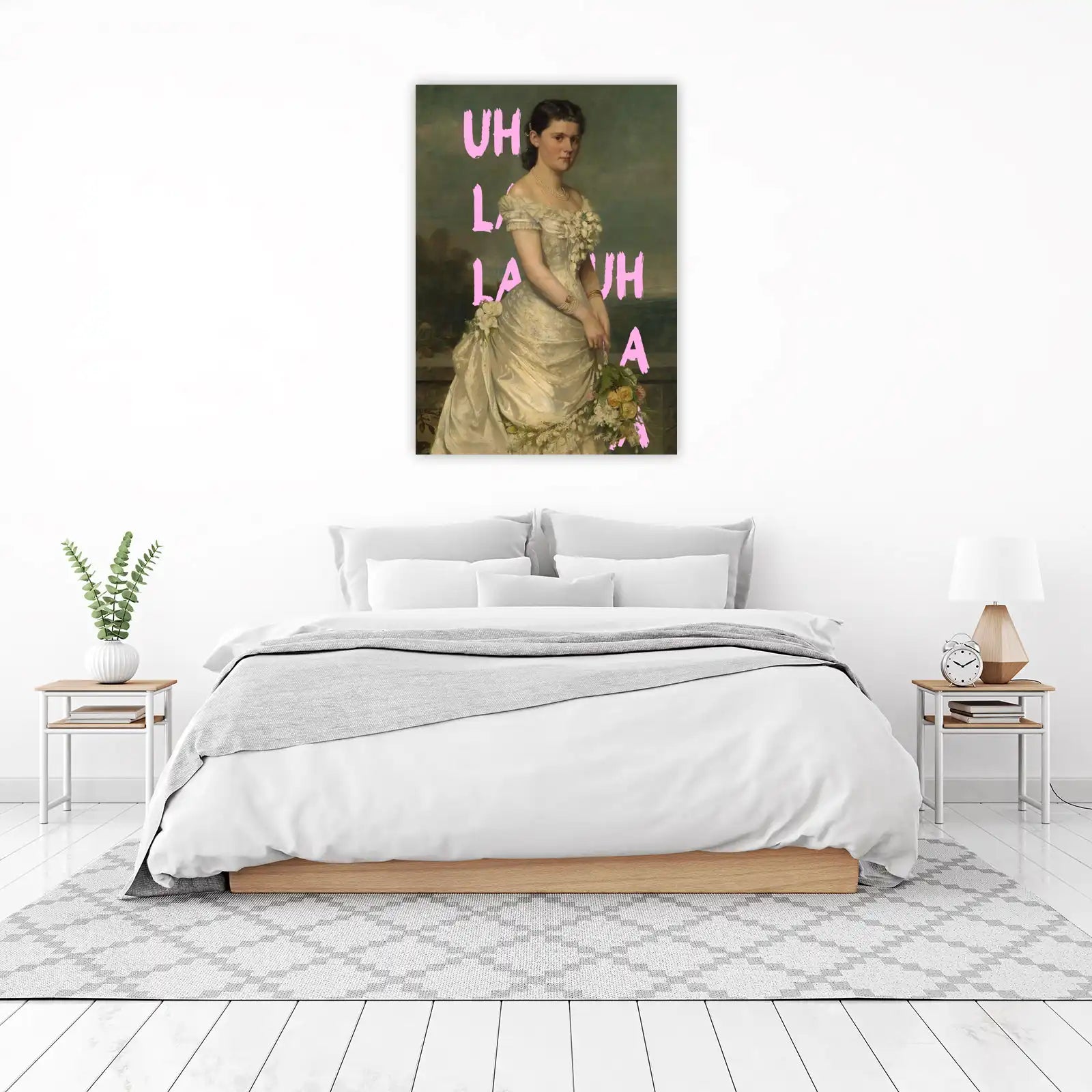 Uh La La Vintage Portrait Wall Art