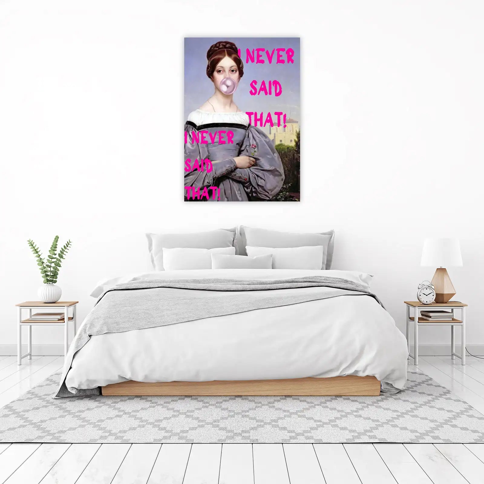 Retro Portrait I Never Said That Wall Art