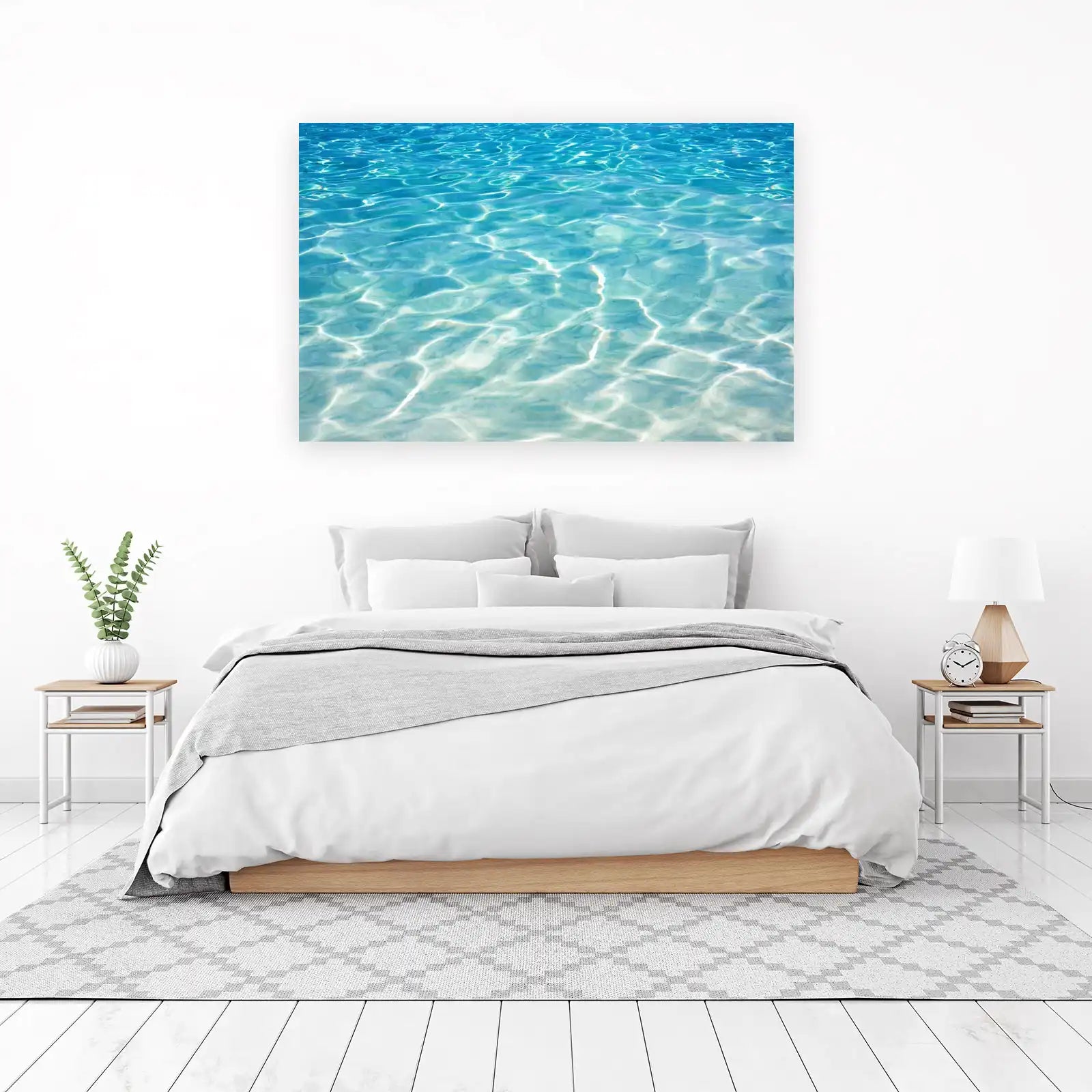 Crystal Clear Ocean Water Abstract Wall Art
