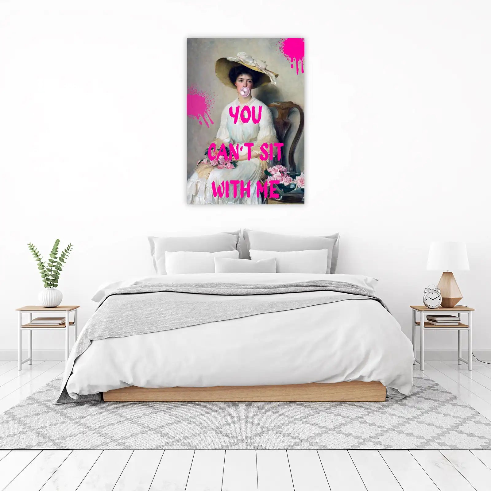 Bold Graffiti Portrait Wall Art