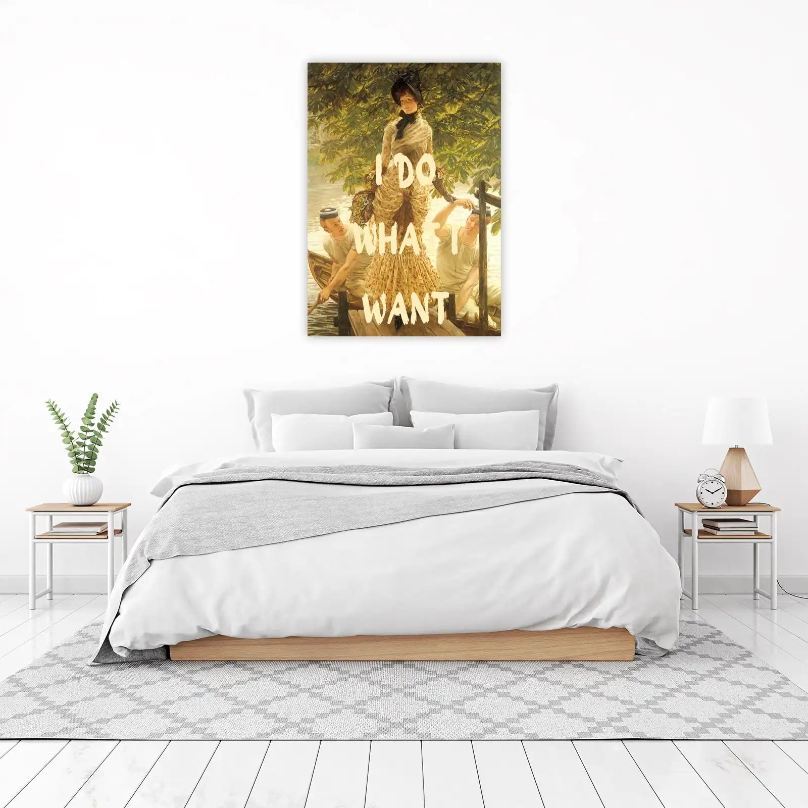 Vintage Woman "I Do What I Want" Wall Art