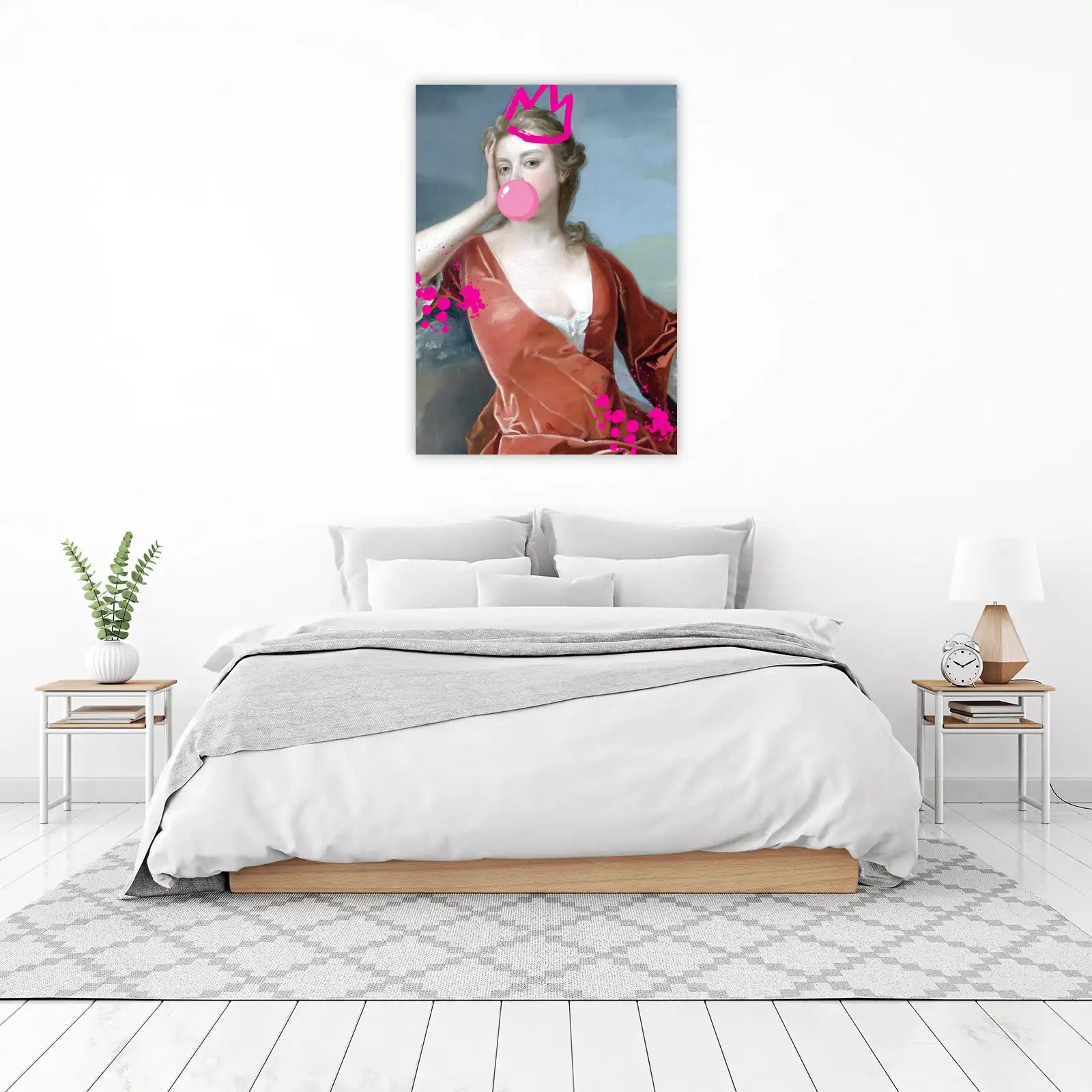 Punk Princess Bubblegum Portrait Wall Art