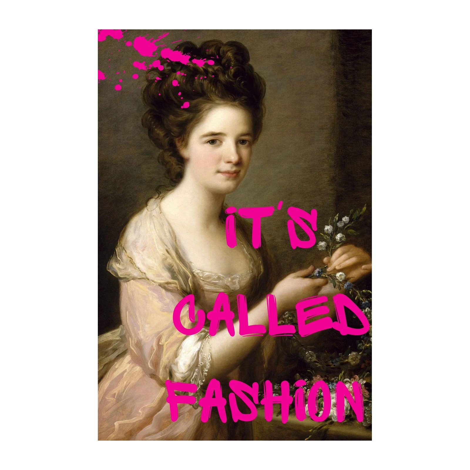 Modern Chic Portrait 'It's Called Fashion' Wall Art