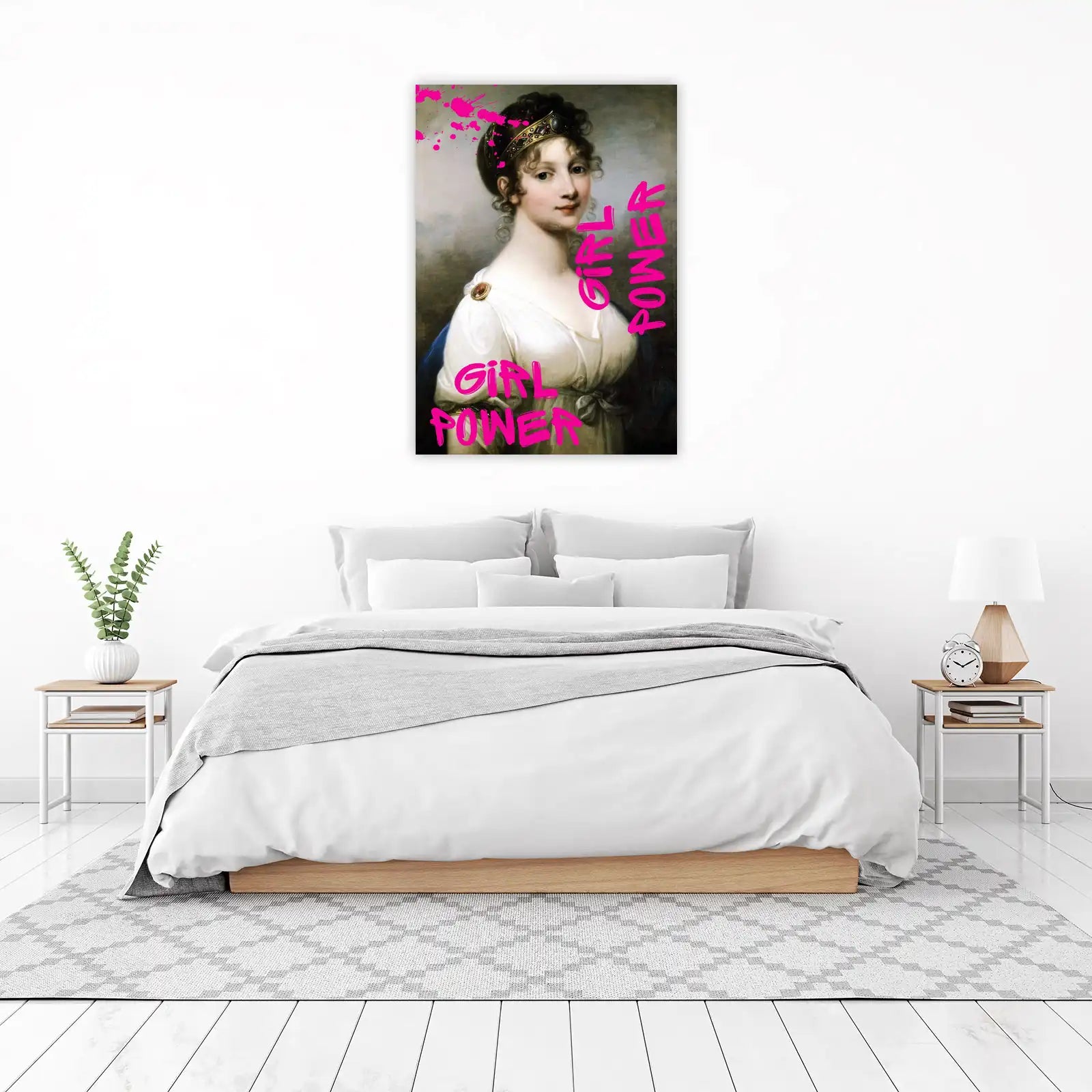 Empowering 'Girl Power' Portrait Wall Art
