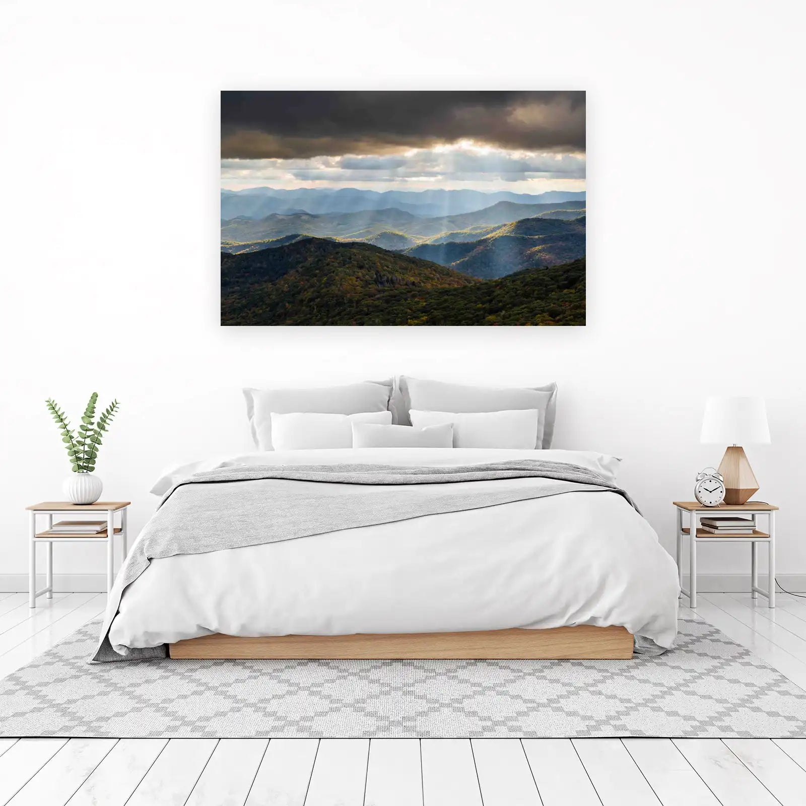Majestic Mountain Light Wall Art