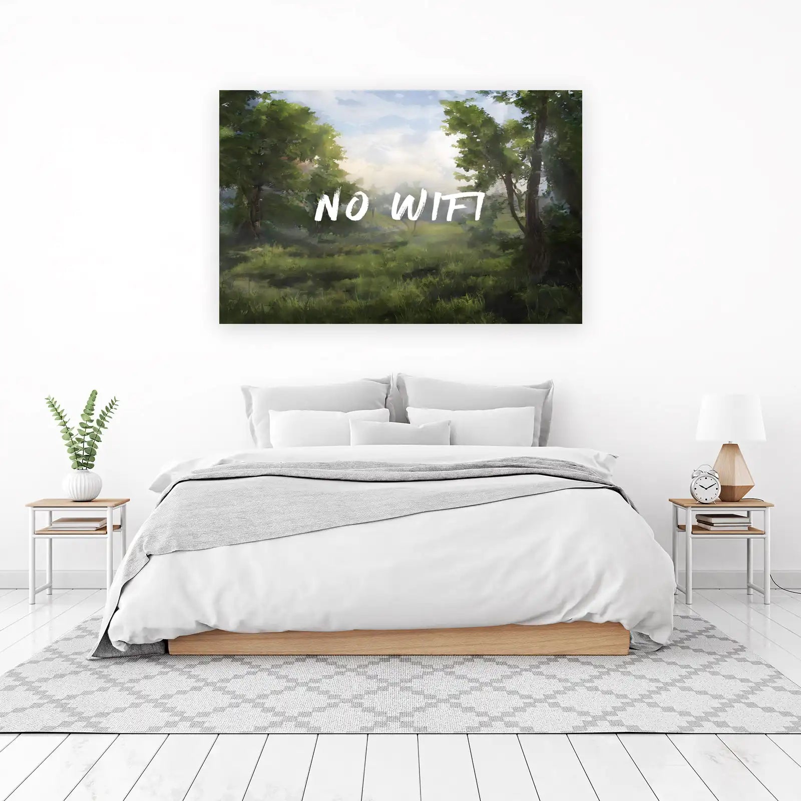 Embrace Nature No Wifi Wall Art