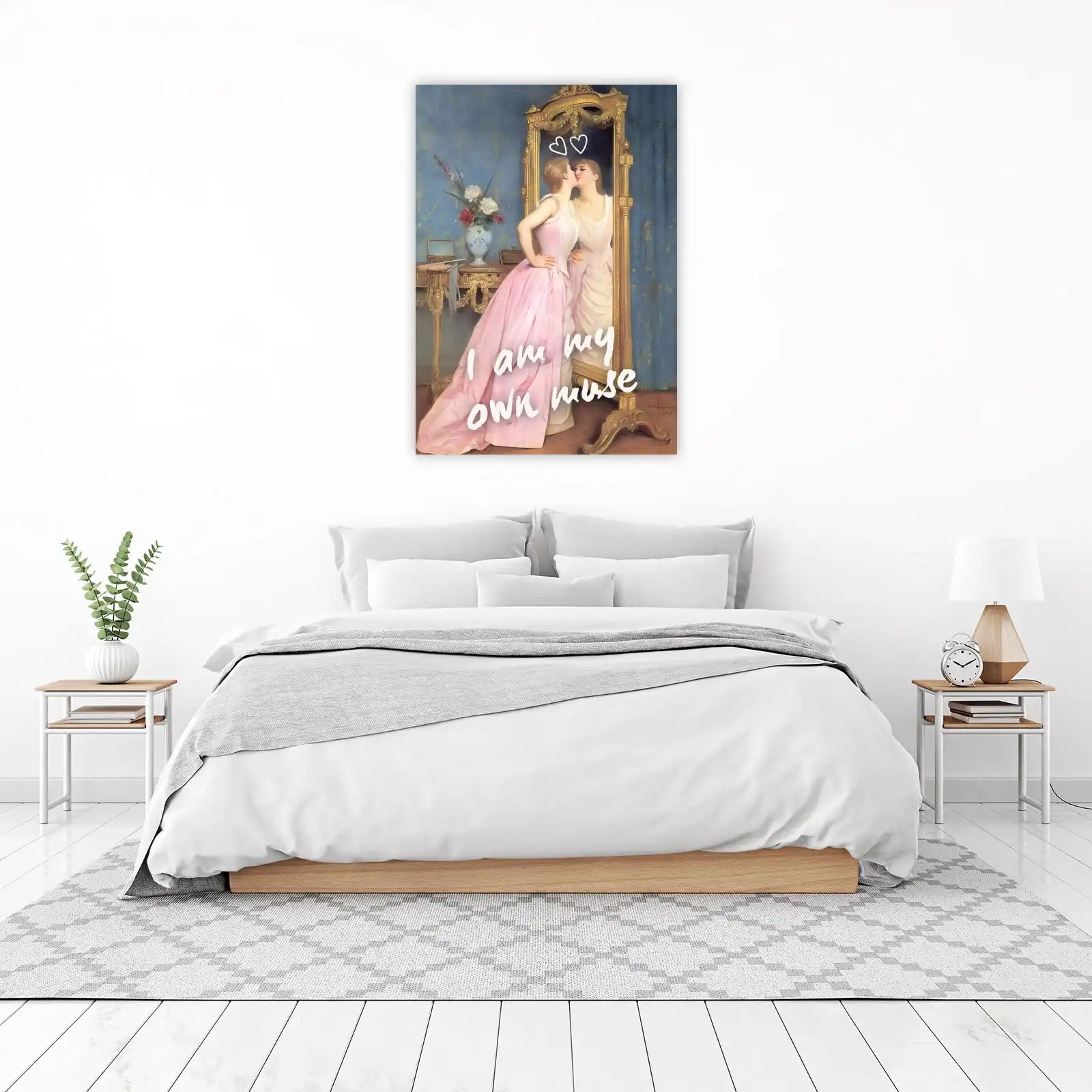 Elegance 'I Am My Own Muse' Pink Gown Wall Art