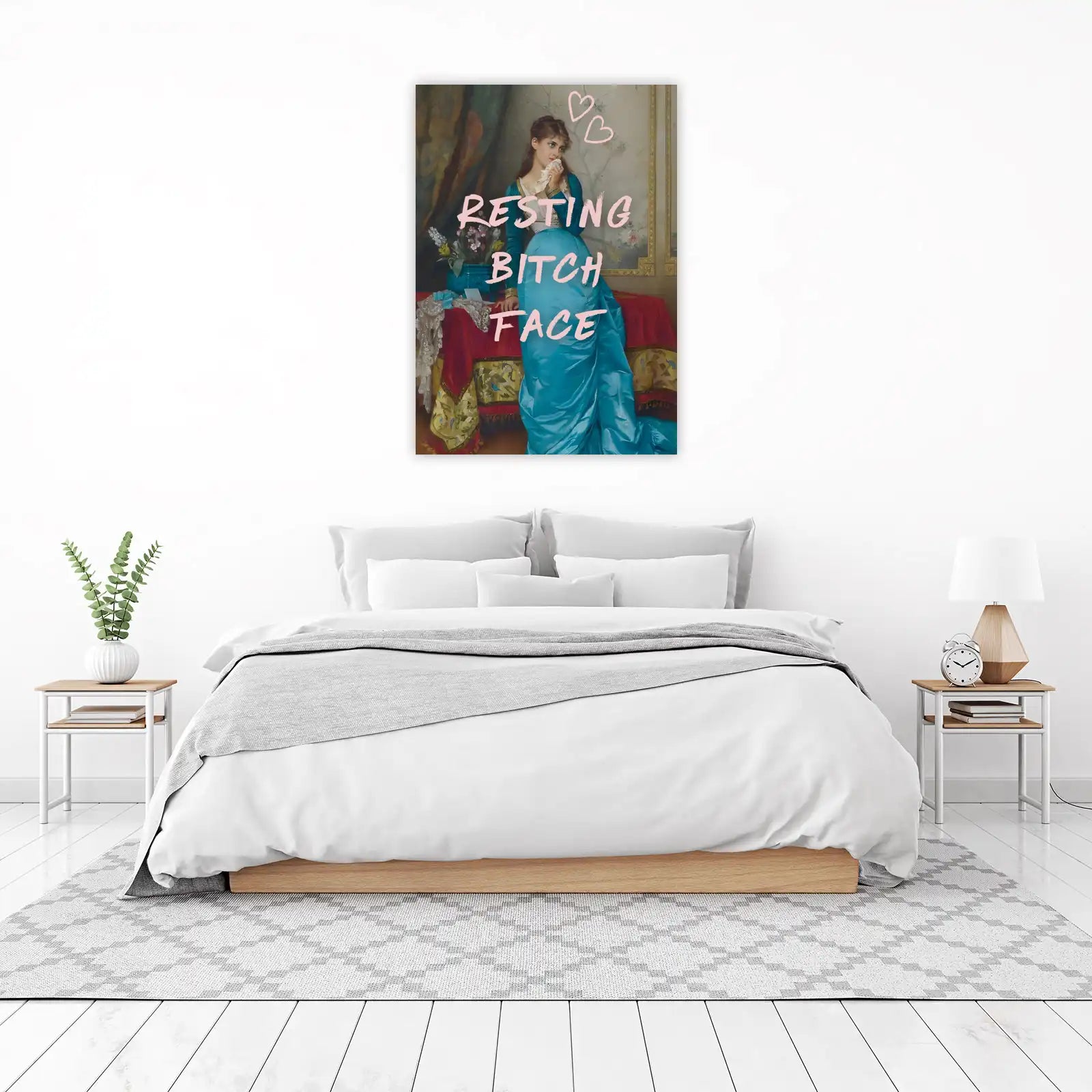 Vintage Woman Resting Bitch Face Wall Art