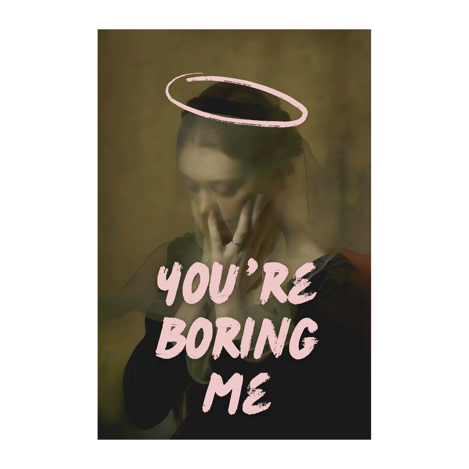 Modern Angel "You're Boring Me" Wall Art