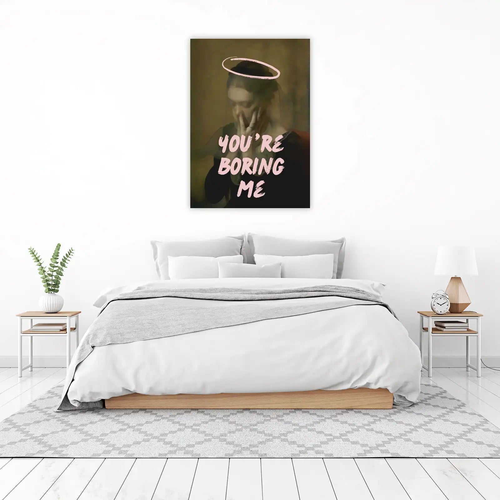 Modern Angel "You're Boring Me" Wall Art