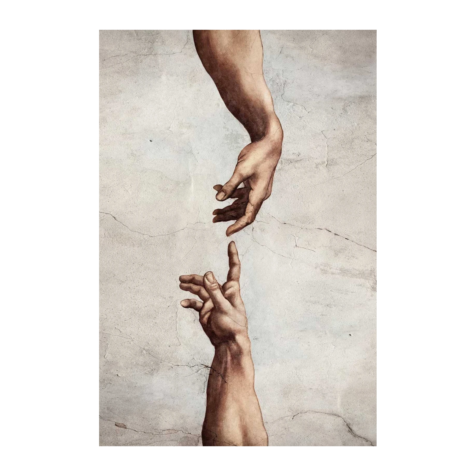 Creation of Adam Touching Hands Wall Art