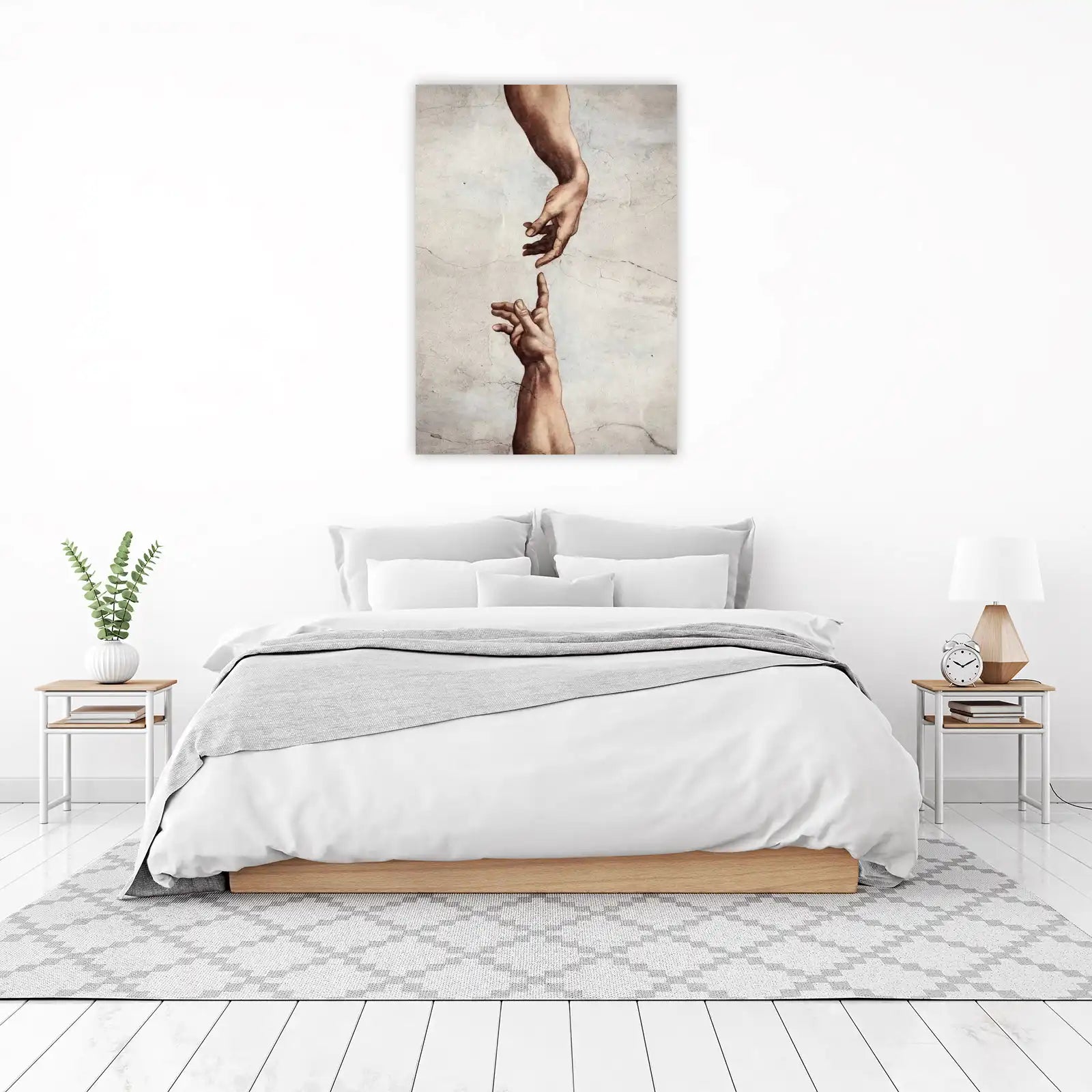 Creation of Adam Touching Hands Wall Art