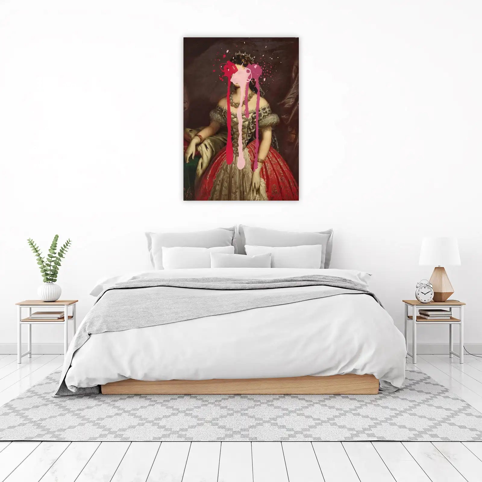 Royal Splatter Portrait Wall Art