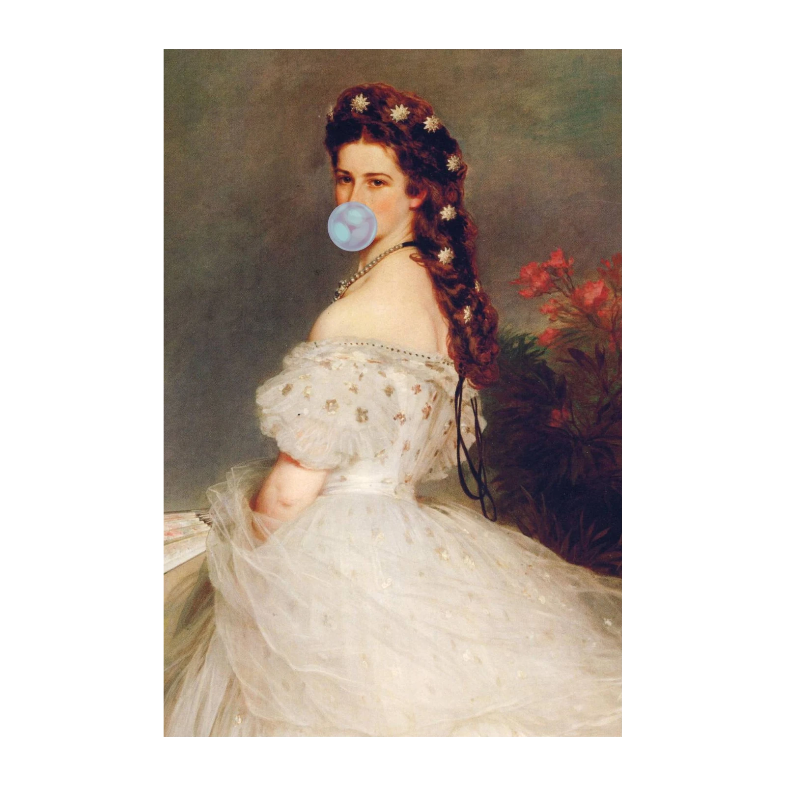 Whimsical Empress Bubblegum Portrait Wall Art