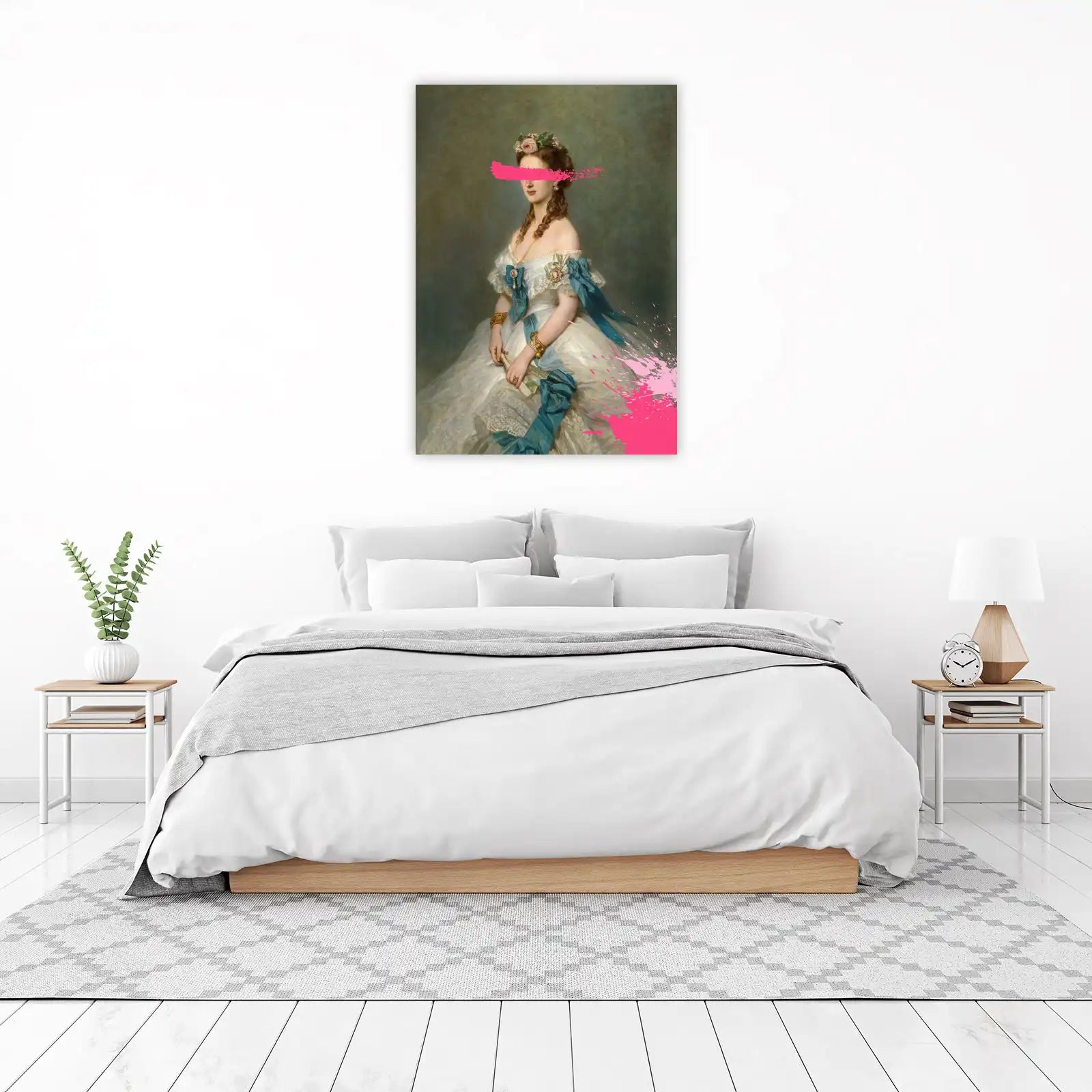 Vibrant Pop Art Portrait Woman Wall Art