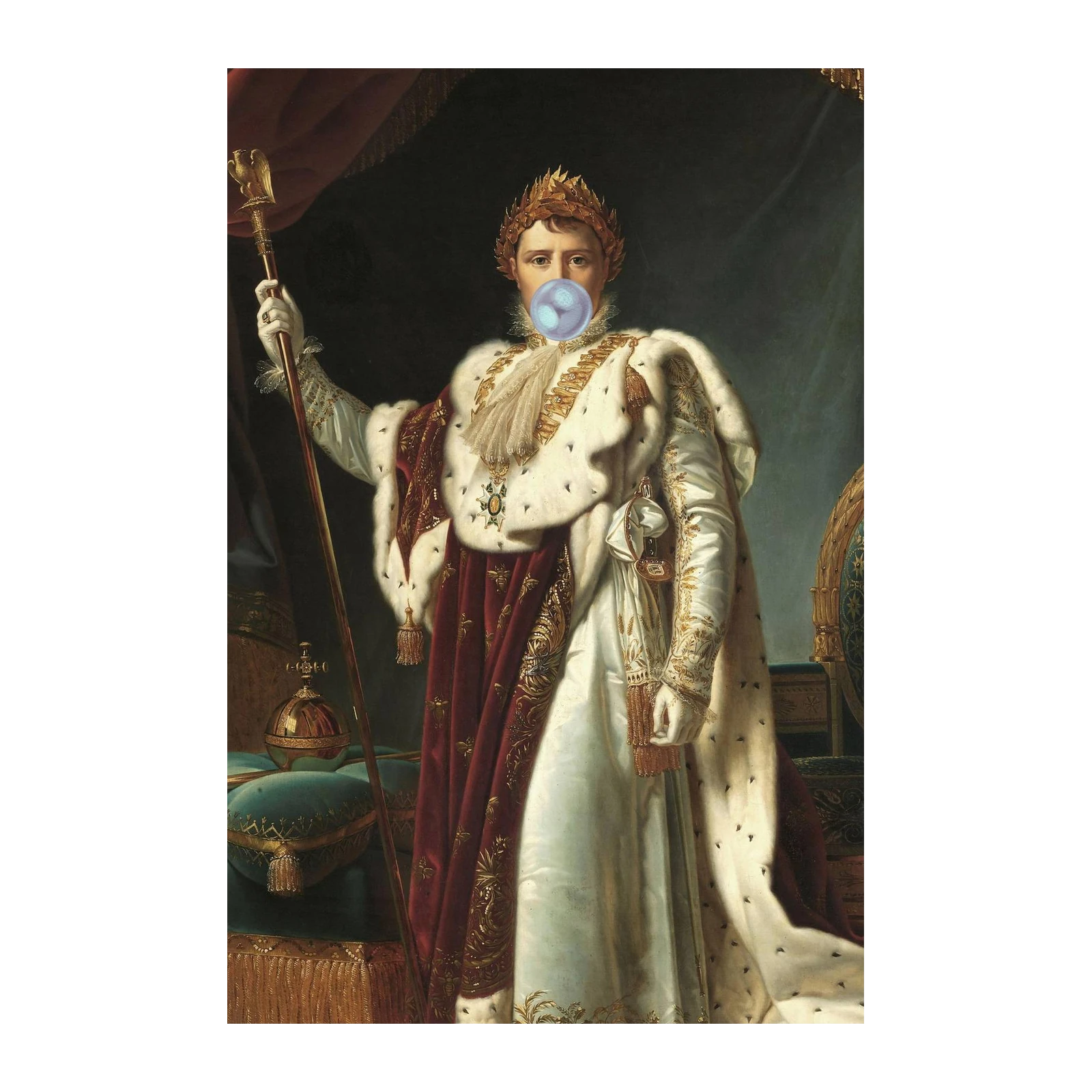 Napoleon Chewing Gum Portrait Wall Art