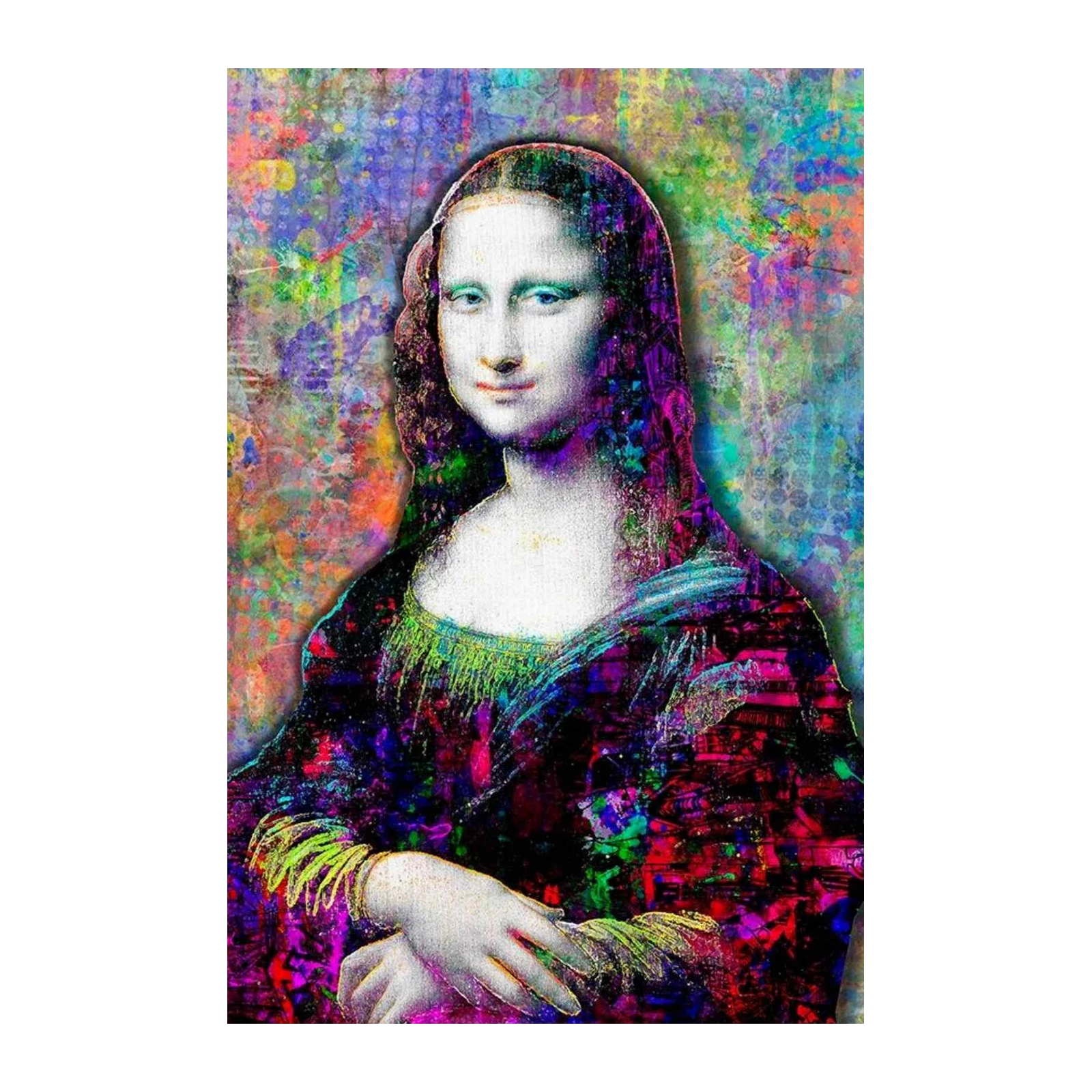 Vibrant Mona Lisa Pop Art Wall Art