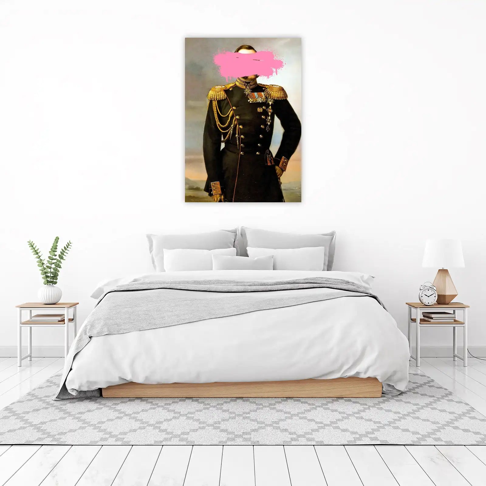 Modern General Pink Splash Wall Art