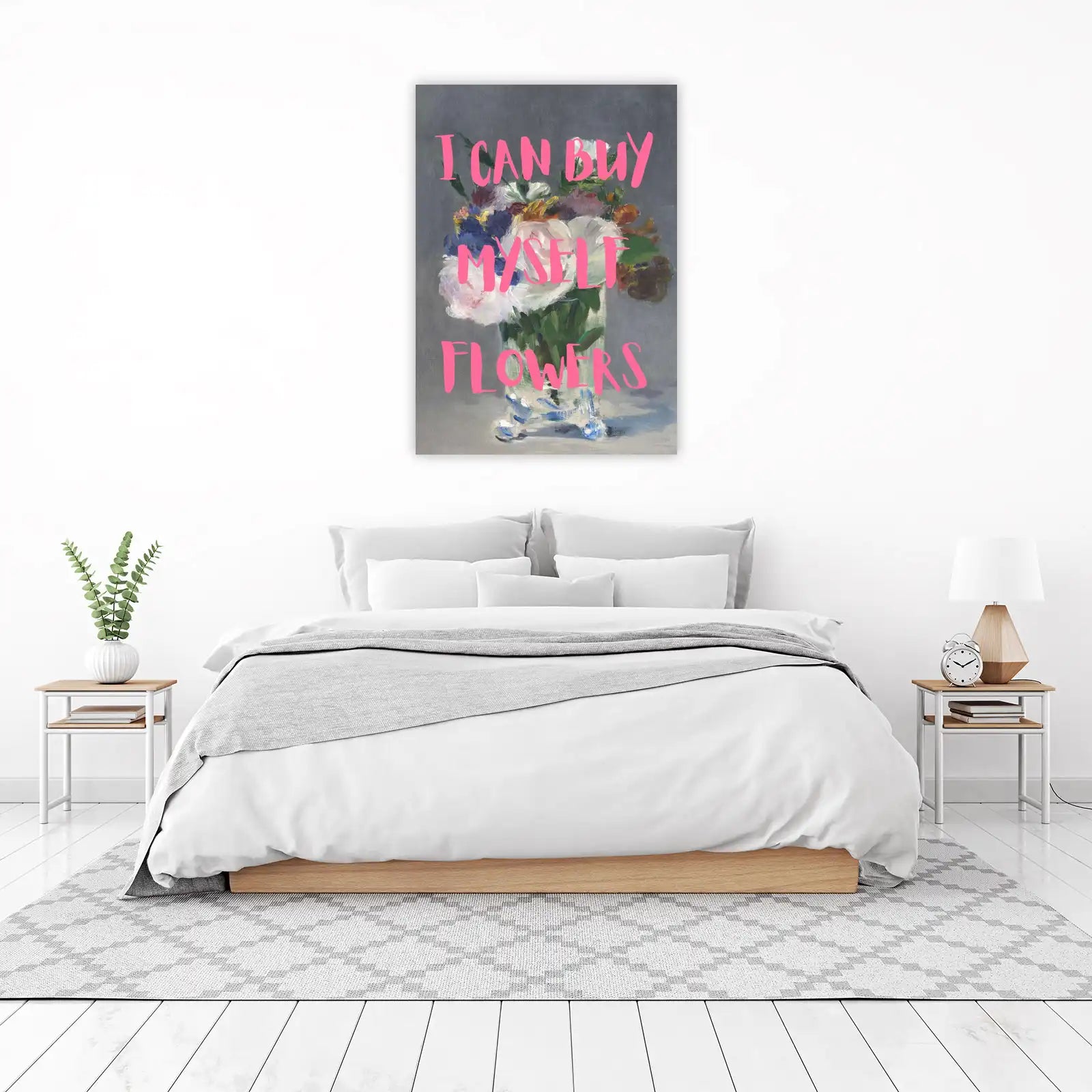 Empowering Floral Quote Wall Art