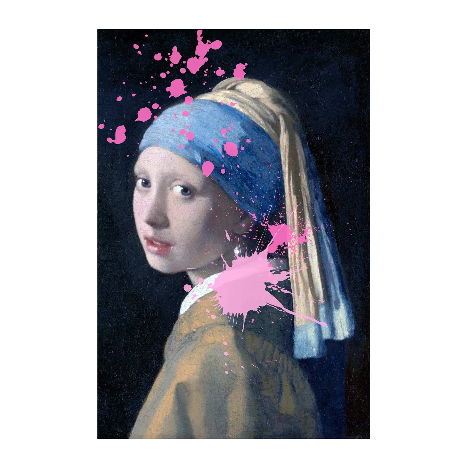 Modern Pop Art Vermeer Girl Wall Art