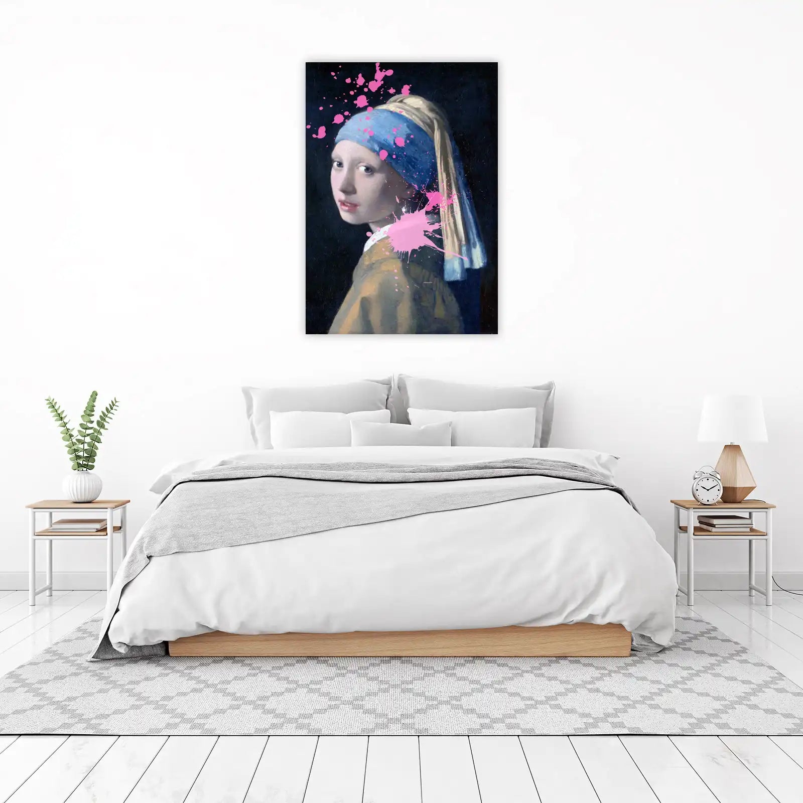 Modern Pop Art Vermeer Girl Wall Art