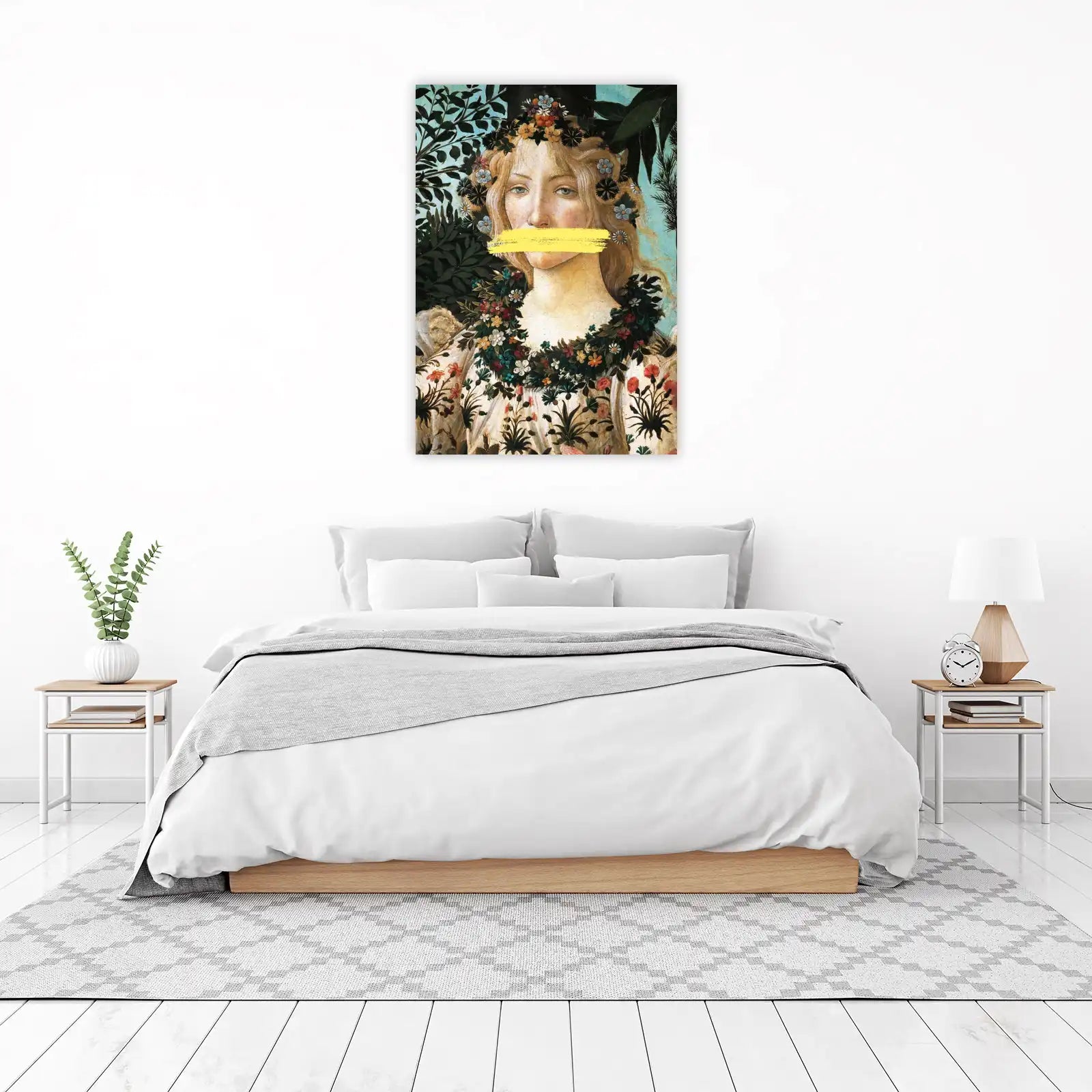 Renaissance Floral Portrait Wall Art