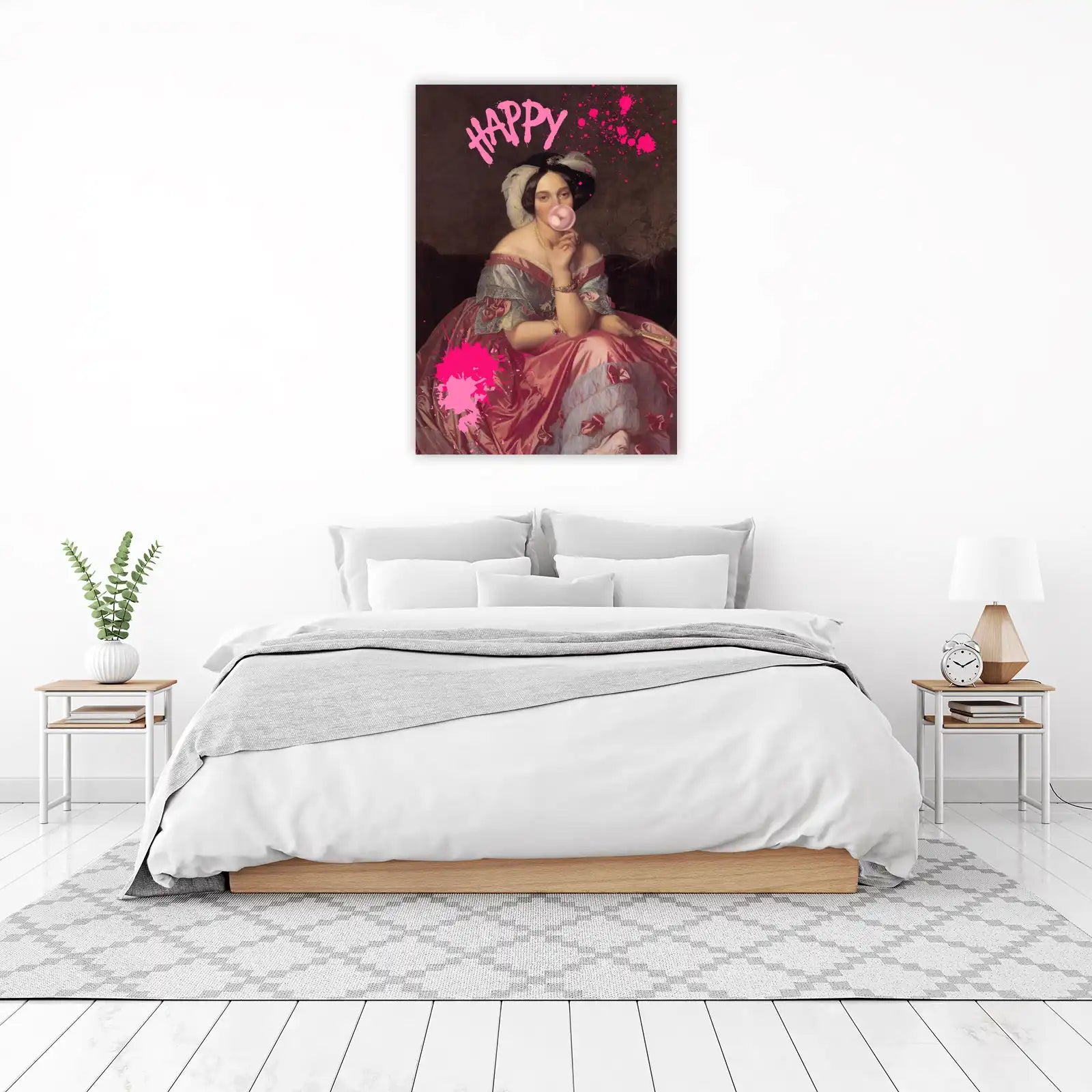 Victorian Lady Pop Art Bubblegum Wall Art