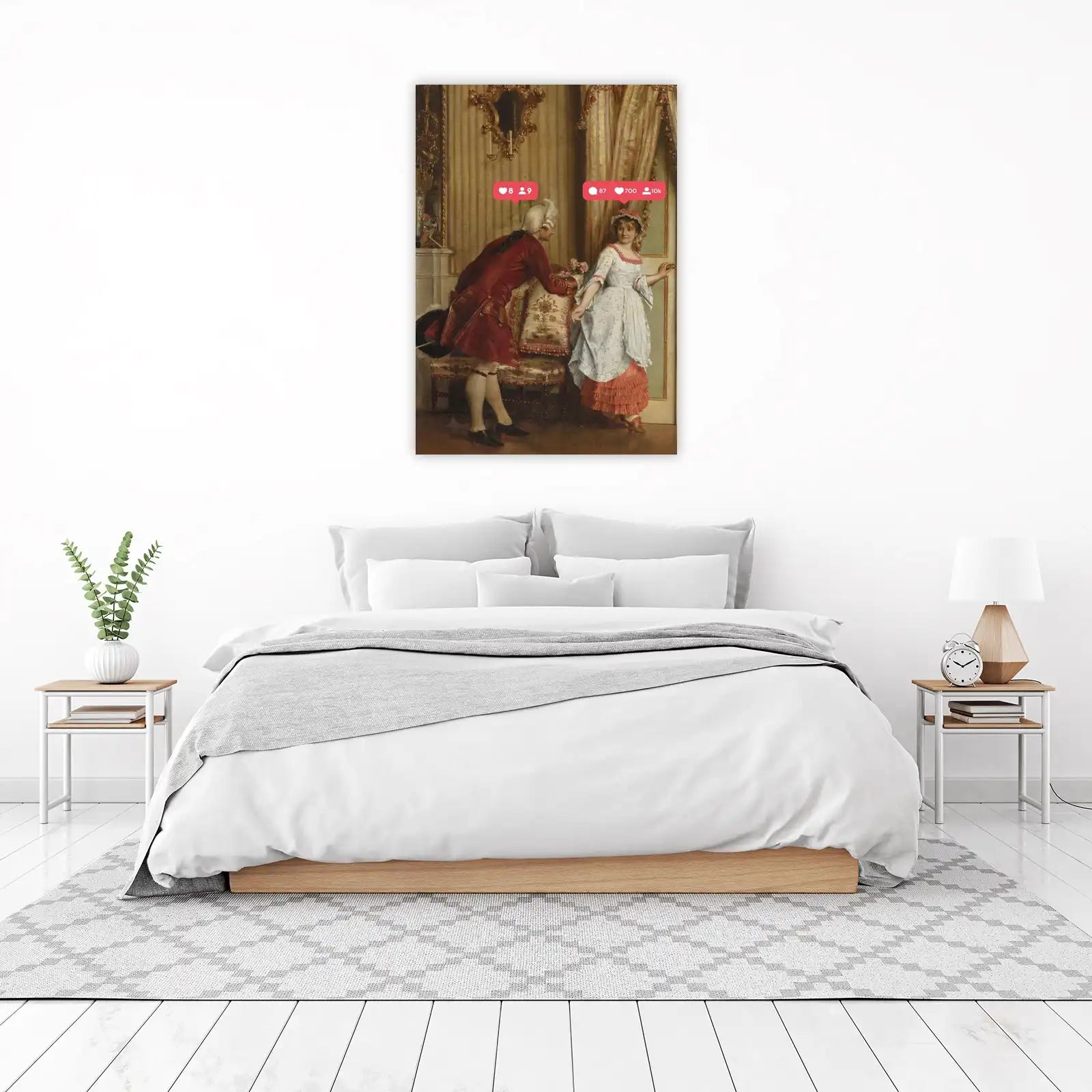 Elegant Rococo Courtship Wall Art