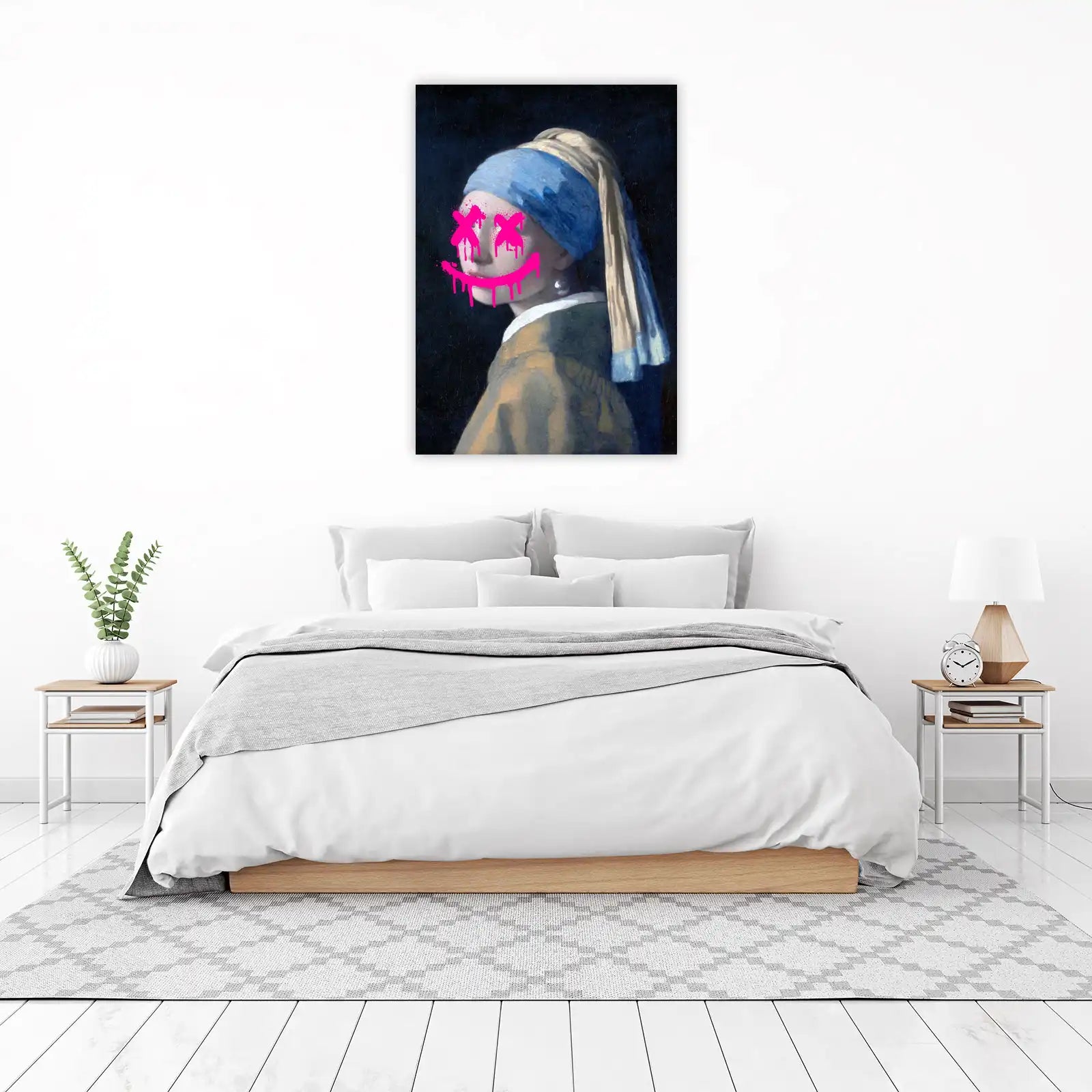 Graffiti Girl with Pearl Earring Wall Art